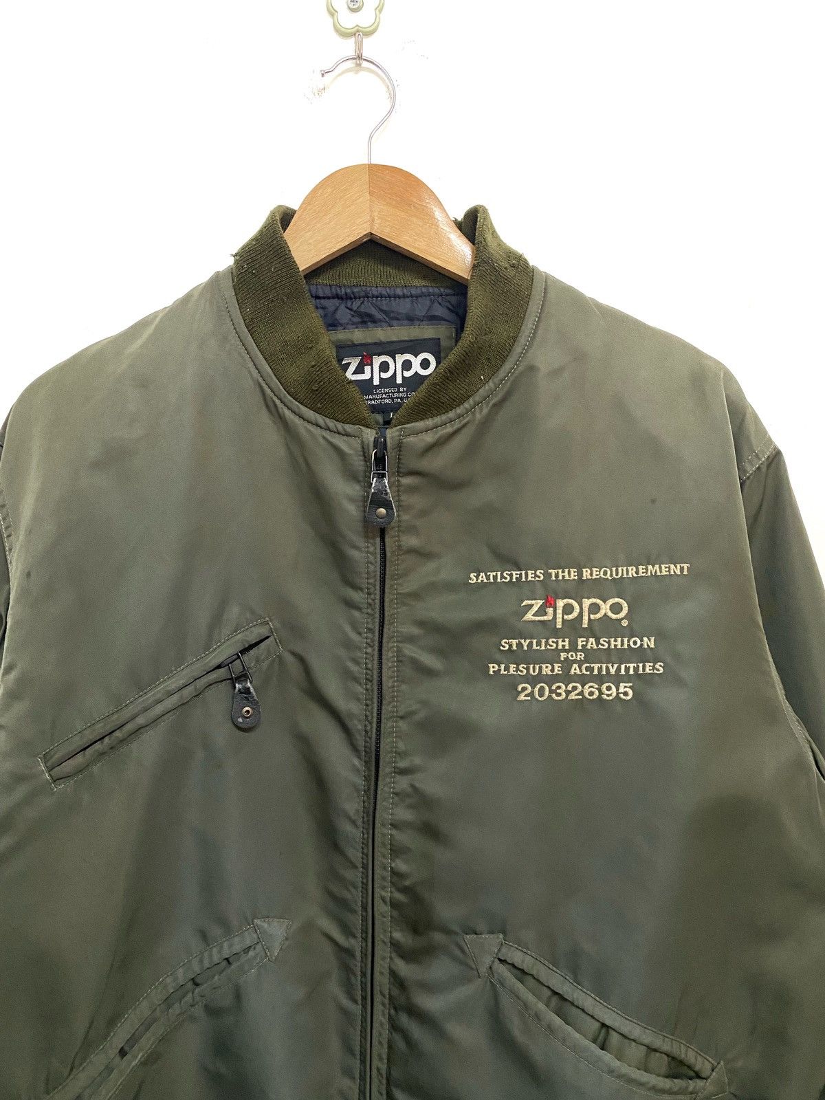 Vintage × Zippo Vintage Zippo Bomber Flight Jacket Size US L / EU 52-54 / 3 - 4 Thumbnail