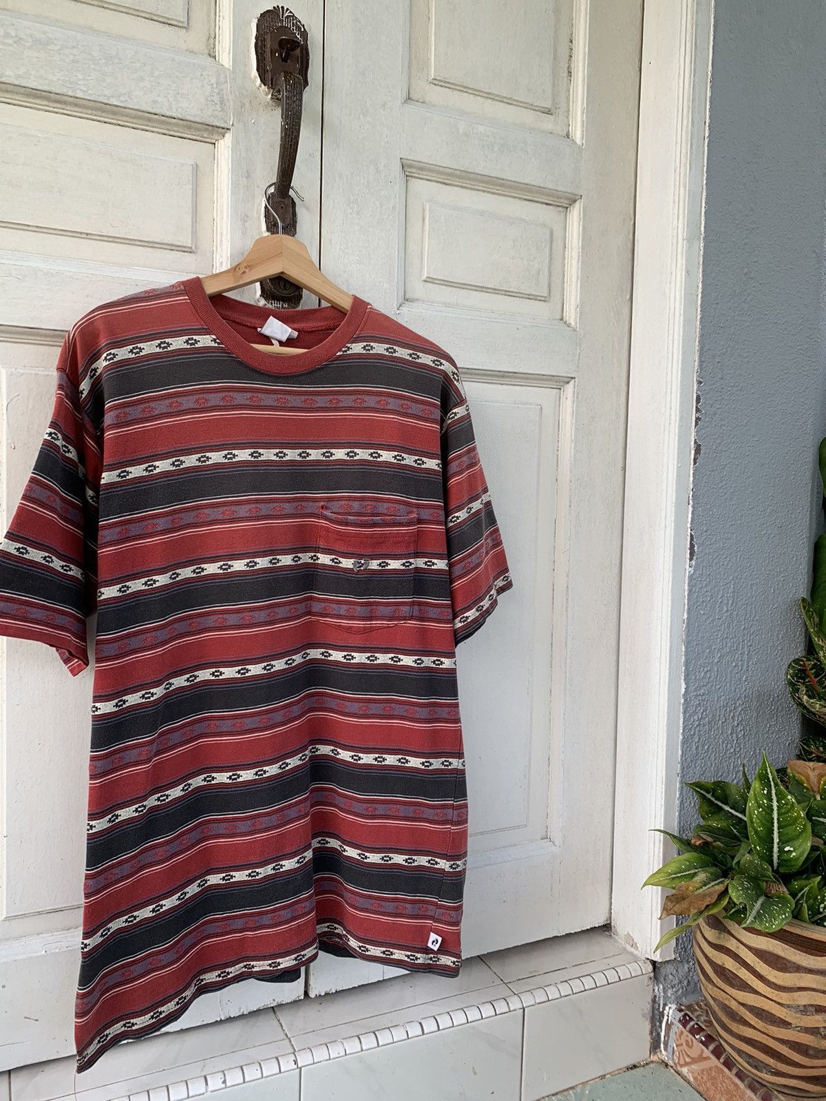 Vintage Hang Ten Navajo Native Selvage Pocket tee