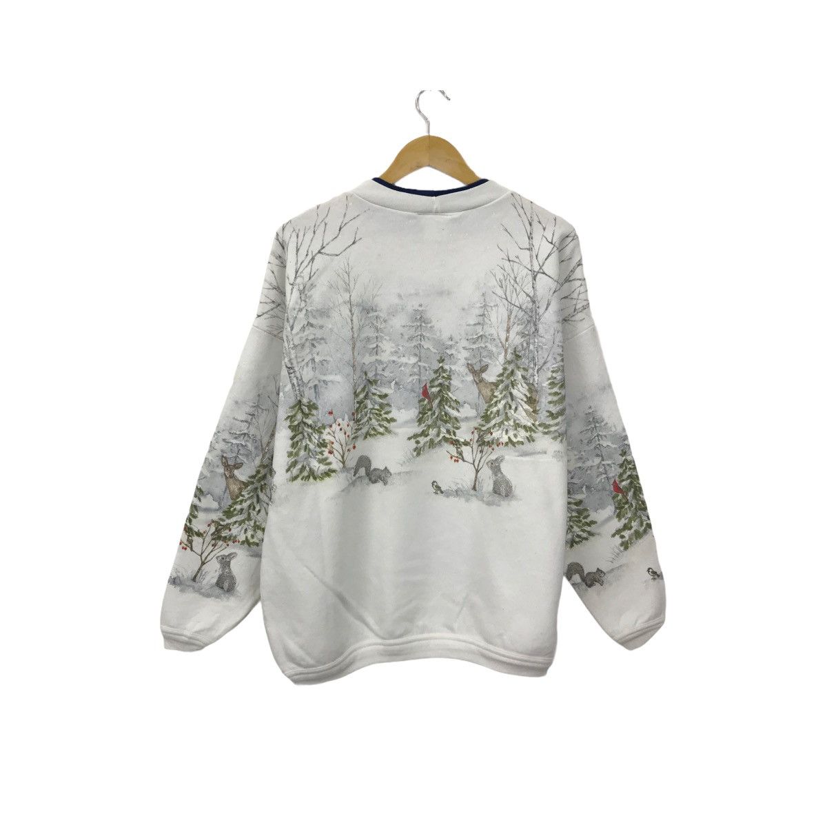 Vintage Vintage Snow Fullprint ArtDesign Sweatshirt Pullover Jumper Size US L / EU 52-54 / 3 - 2 Thumbnail