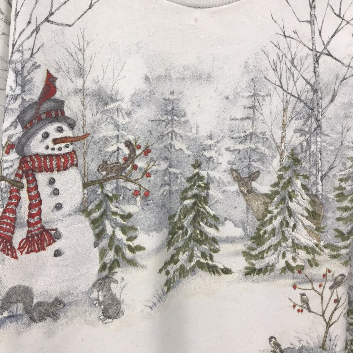 Vintage Vintage Snow Fullprint ArtDesign Sweatshirt Pullover Jumper Size US L / EU 52-54 / 3 - 5 Thumbnail
