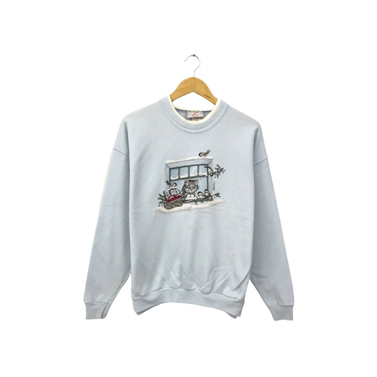 Vintage Vintage Morning Sun Polos Sweatshirt Embroidery Art Design Size US M / EU 48-50 / 2 - 1 Thumbnail