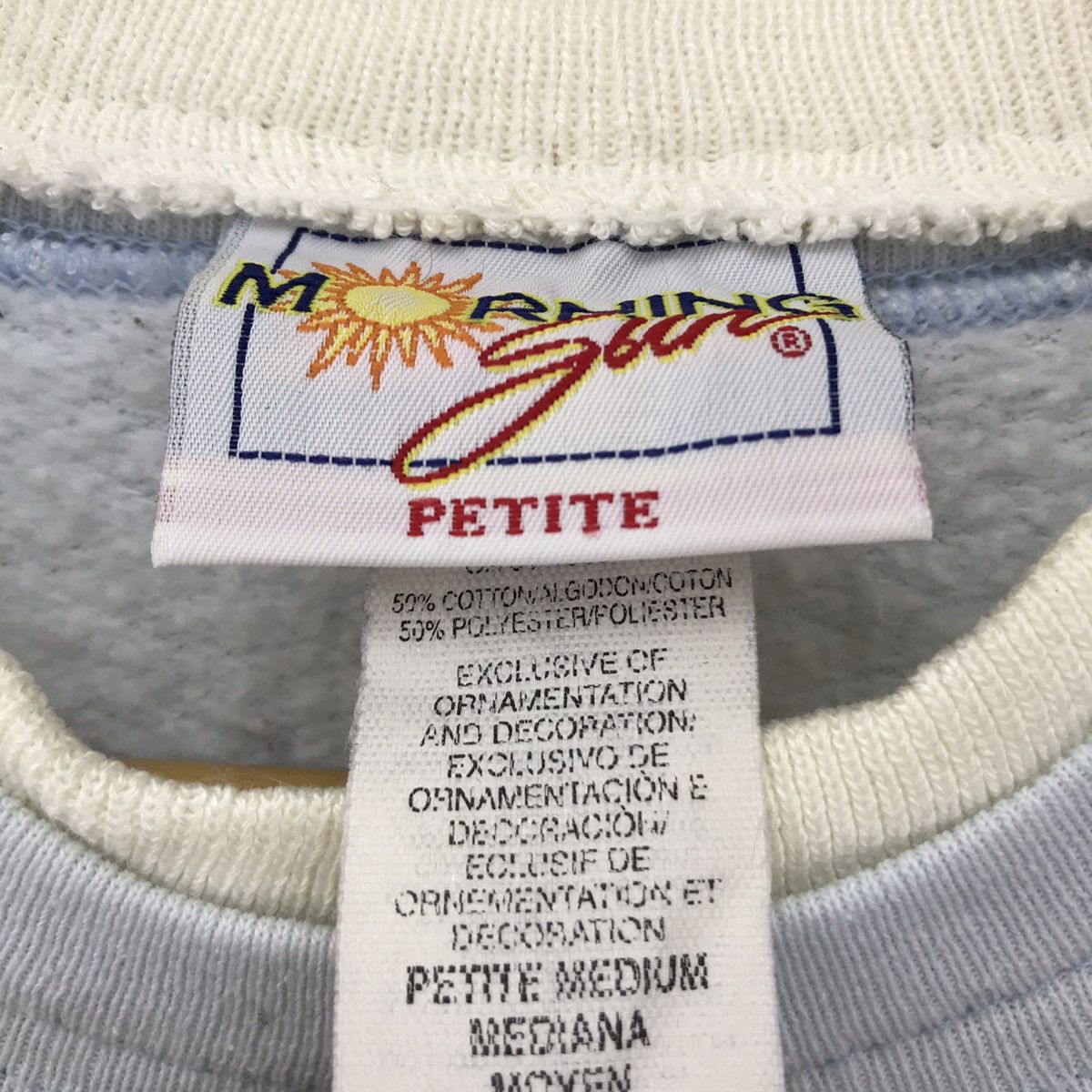 Vintage Vintage Morning Sun Polos Sweatshirt Embroidery Art Design Size US M / EU 48-50 / 2 - 8 Thumbnail