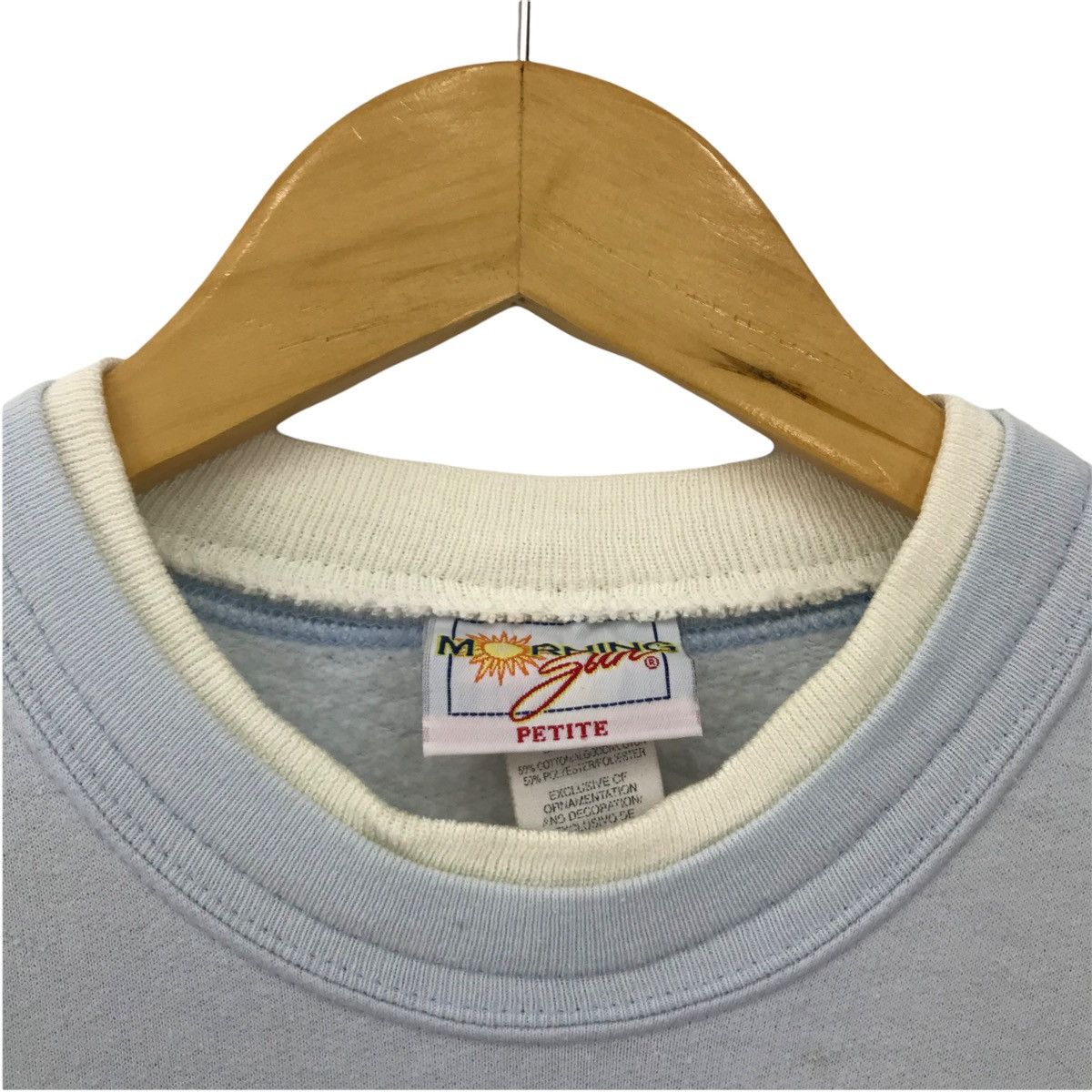 Vintage Vintage Morning Sun Polos Sweatshirt Embroidery Art Design Size US M / EU 48-50 / 2 - 6 Thumbnail