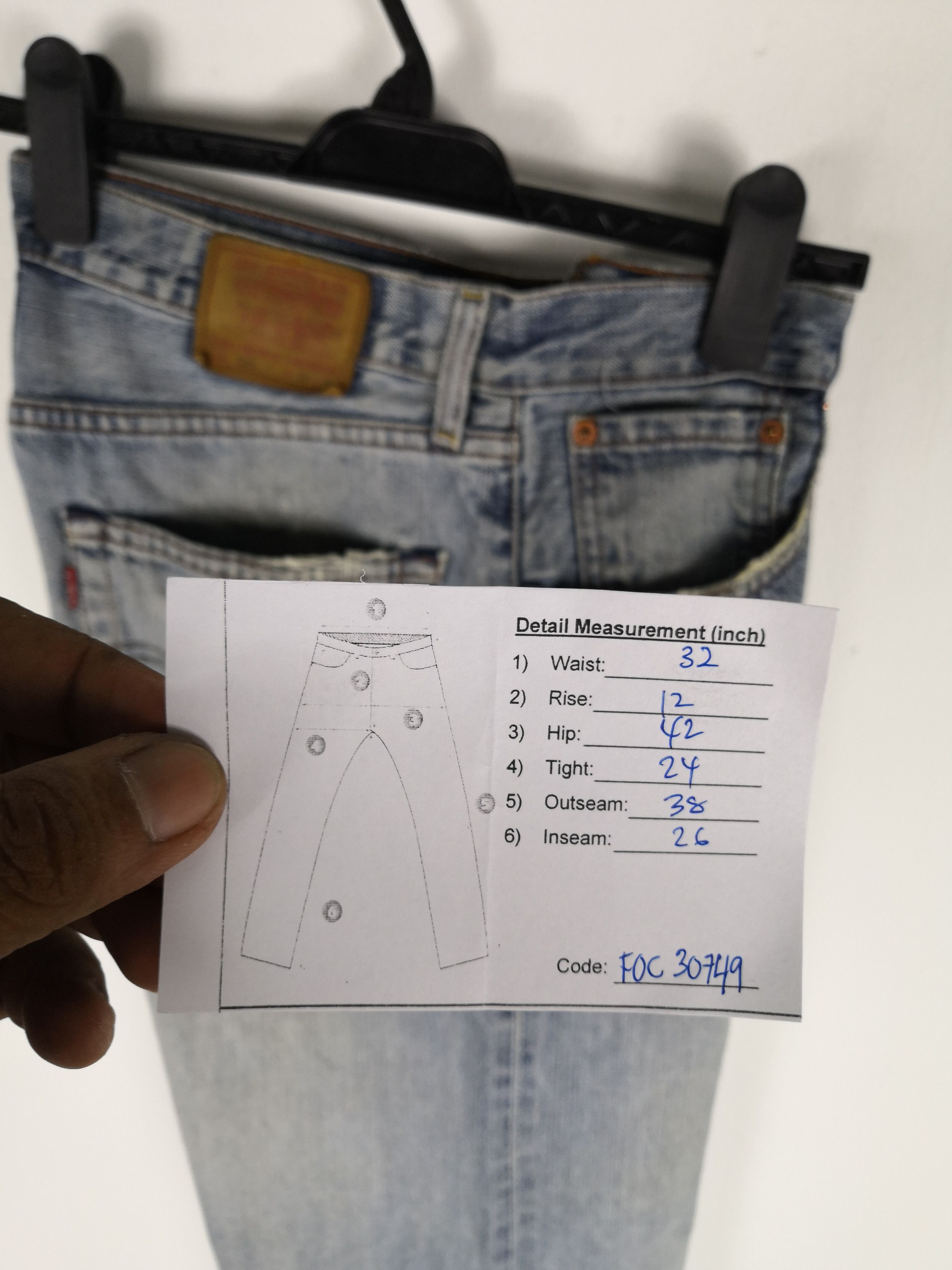 Levi's Vintage Levi's Jeans Levis Denim Pants Light Wash Faded Size US 32 / EU 48 - 10 Thumbnail
