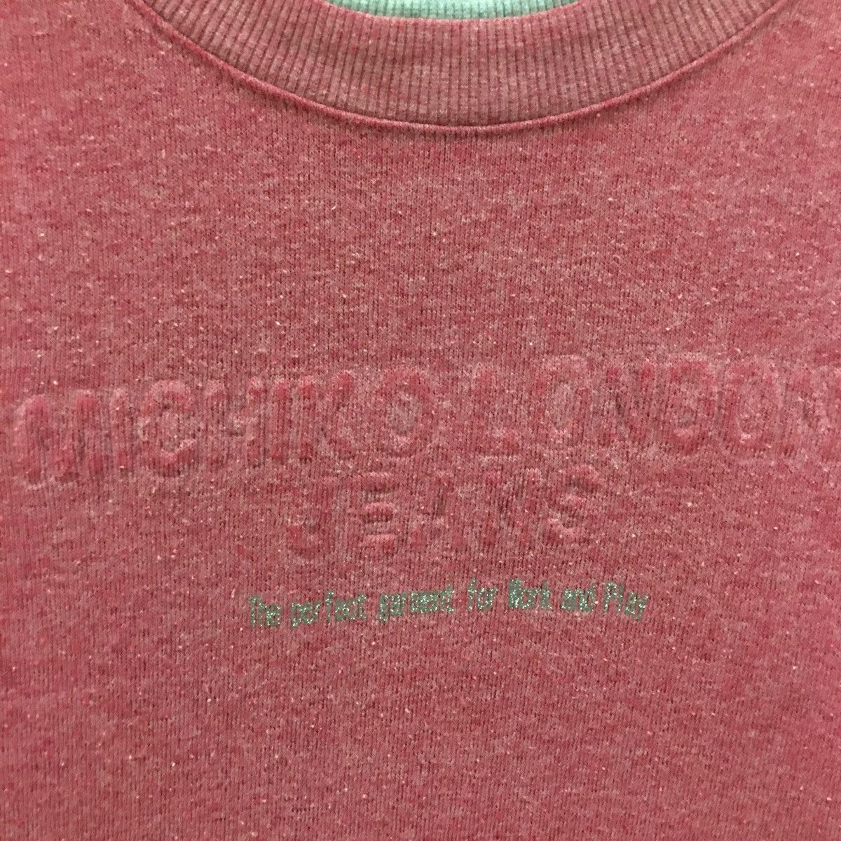 Japanese Brand × Michiko Koshino × Michiko Koshino London Vintage Michiko London Jeans Sweatshirt CrewNeck Size S / US 4 / IT 40 - 3 Thumbnail