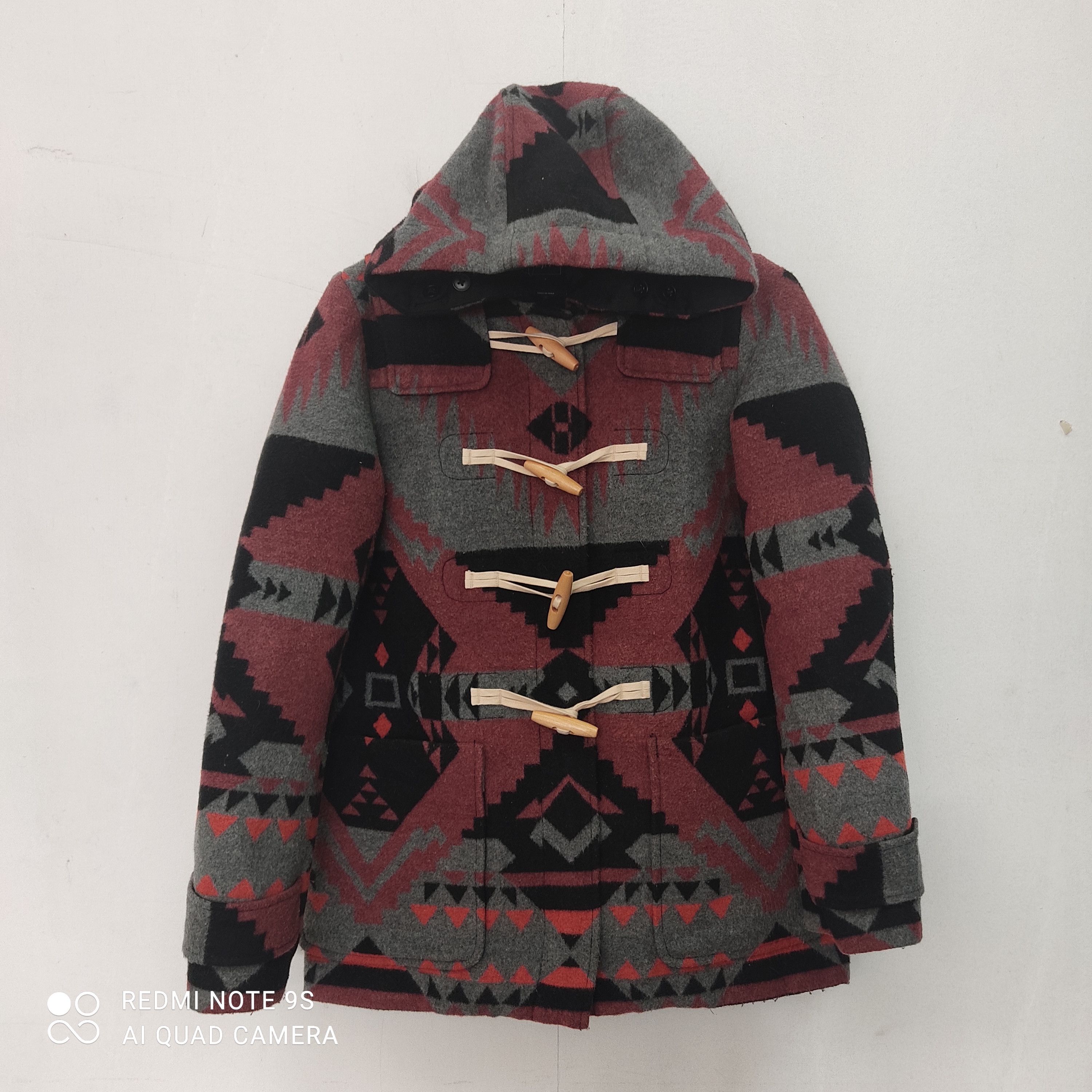 Gap Aztec navajo native pattern hoodie wool jacket