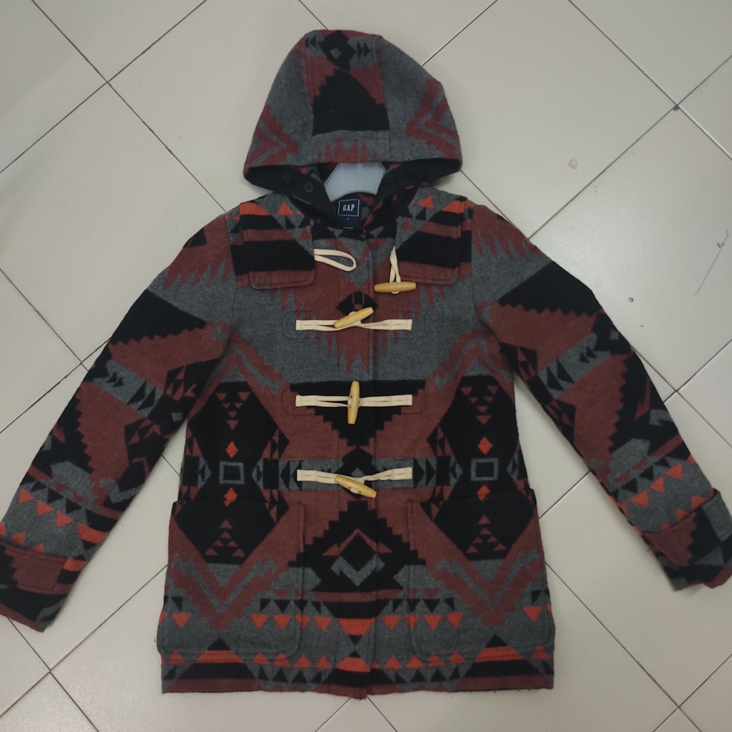Gap × Native Gap Aztec navajo native pattern hoodie wool jacket Size US S / EU 44-46 / 1 - 3 Thumbnail