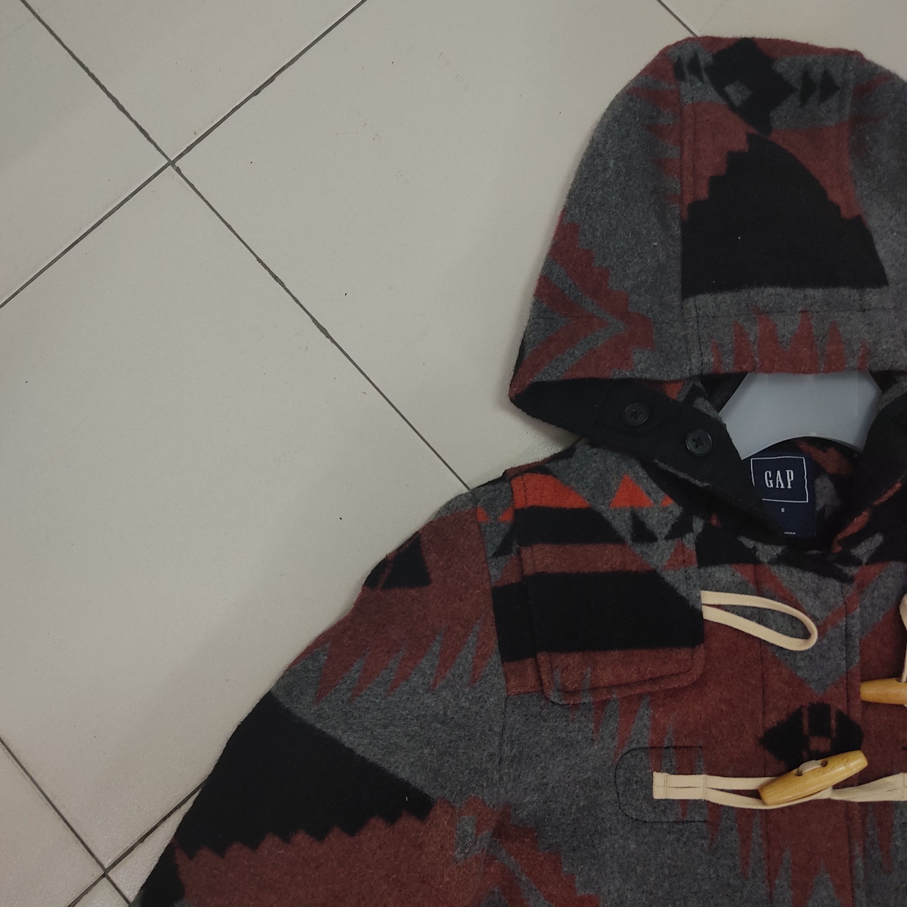 Gap × Native Gap Aztec navajo native pattern hoodie wool jacket Size US S / EU 44-46 / 1 - 6 Thumbnail
