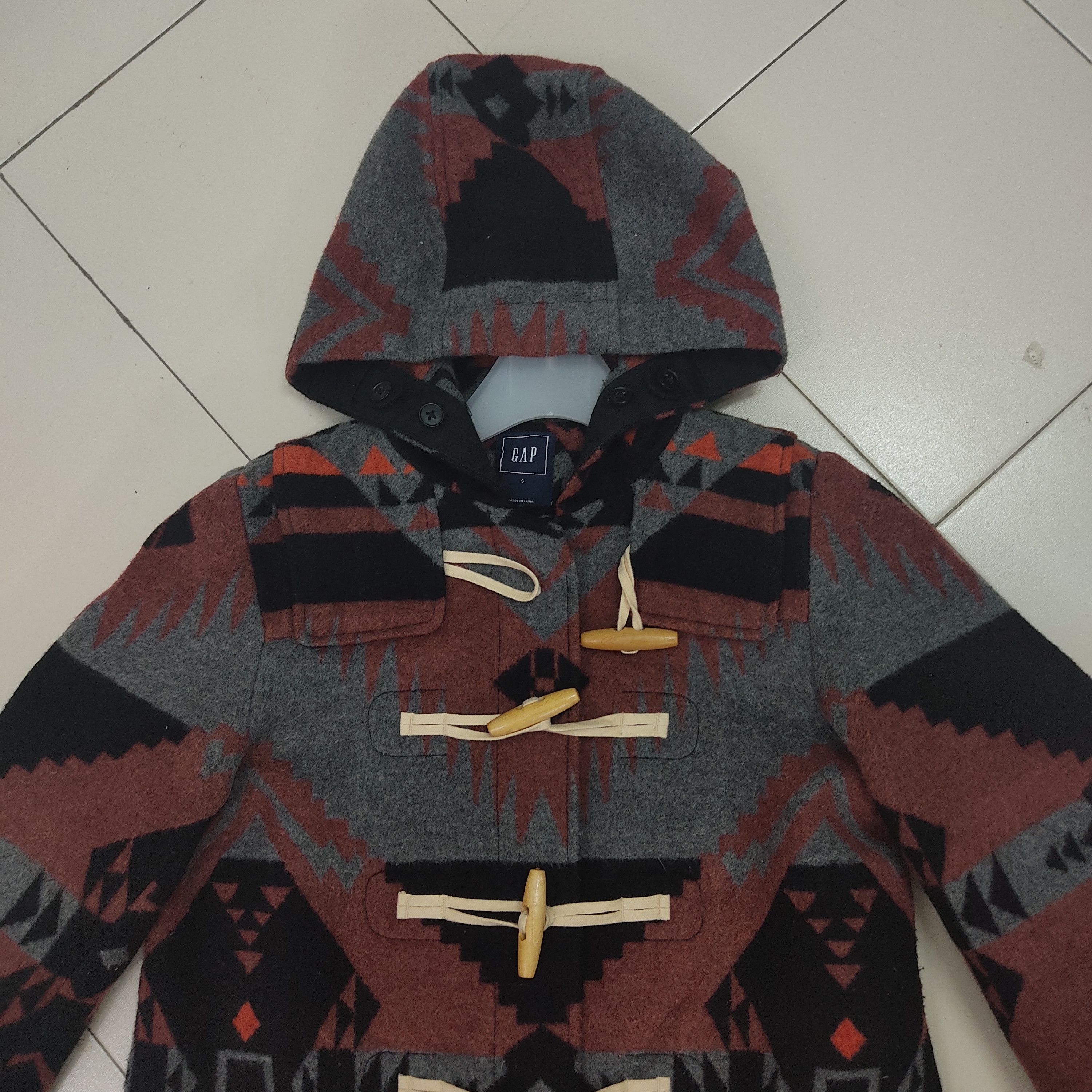 Gap × Native Gap Aztec navajo native pattern hoodie wool jacket Size US S / EU 44-46 / 1 - 4 Thumbnail