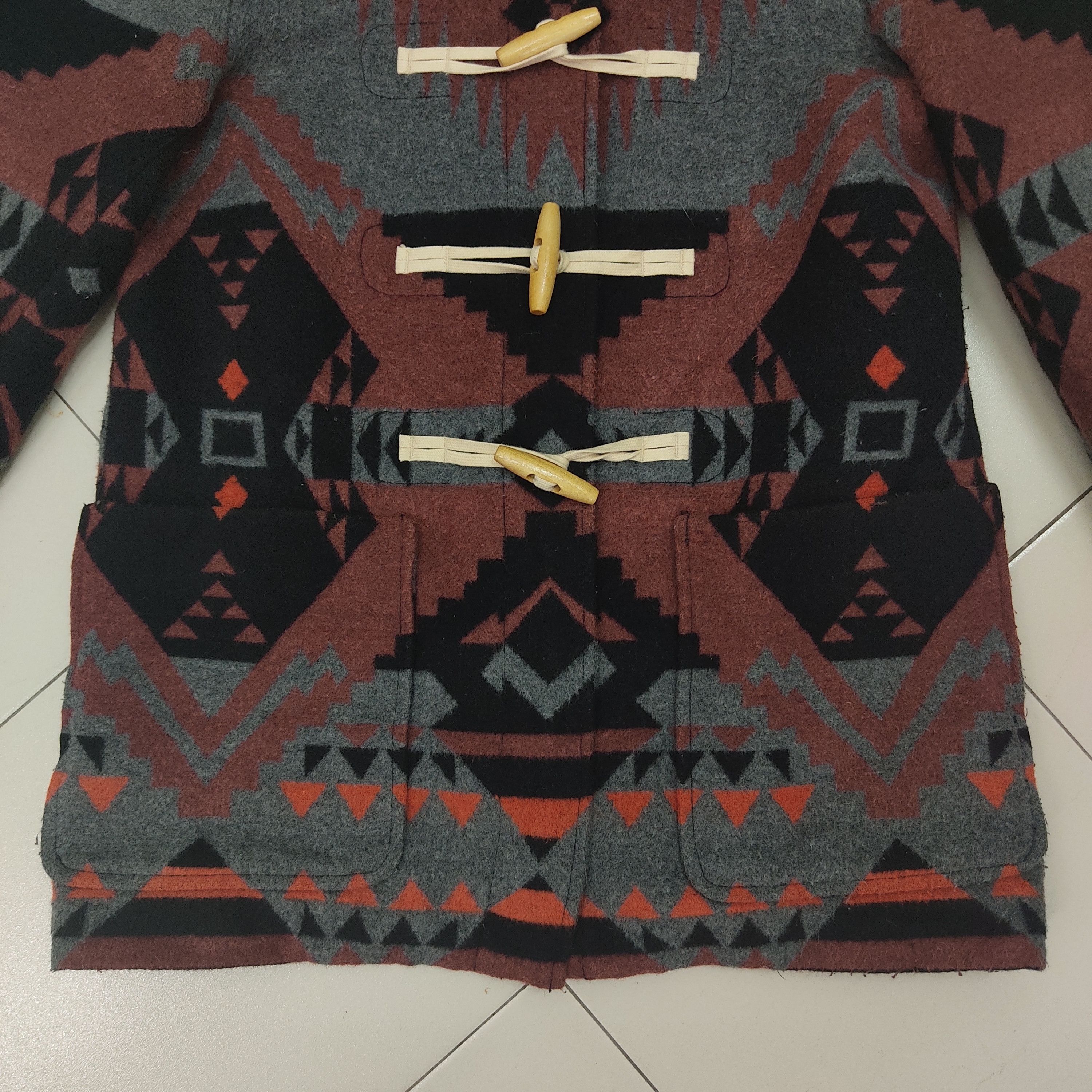 Gap × Native Gap Aztec navajo native pattern hoodie wool jacket Size US S / EU 44-46 / 1 - 5 Thumbnail