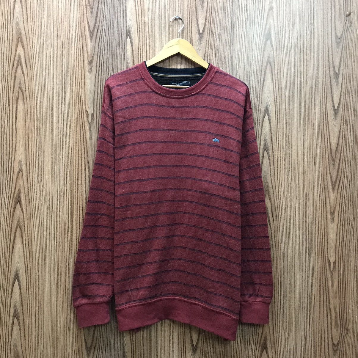 Japanese Brand × Kansai Yamamoto Vintage Kansai Yamamoto Homme Sweatshirt Striped Design Size US XL / EU 56 / 4 - 1 Thumbnail