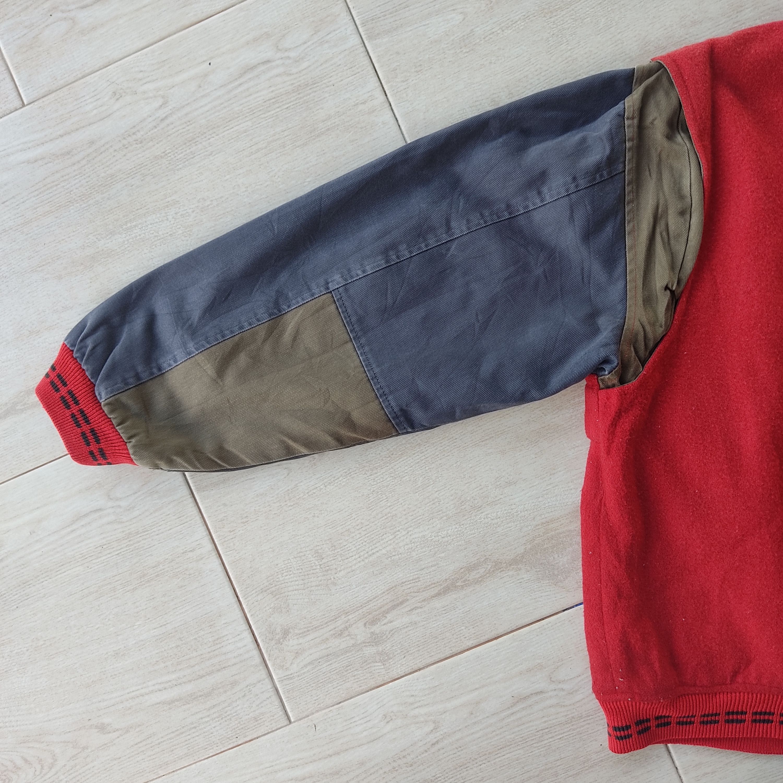 Vintage Vintage Elvencedor Patchwork Cutton Sleeve Varsity Jacket Size US L / EU 52-54 / 3 - 14 Thumbnail