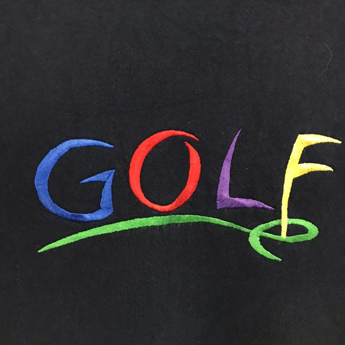 Vintage Vintage Golf Sweatshirt Embroidered Spellout Golf Colourful Size US XL / EU 56 / 4 - 3 Thumbnail