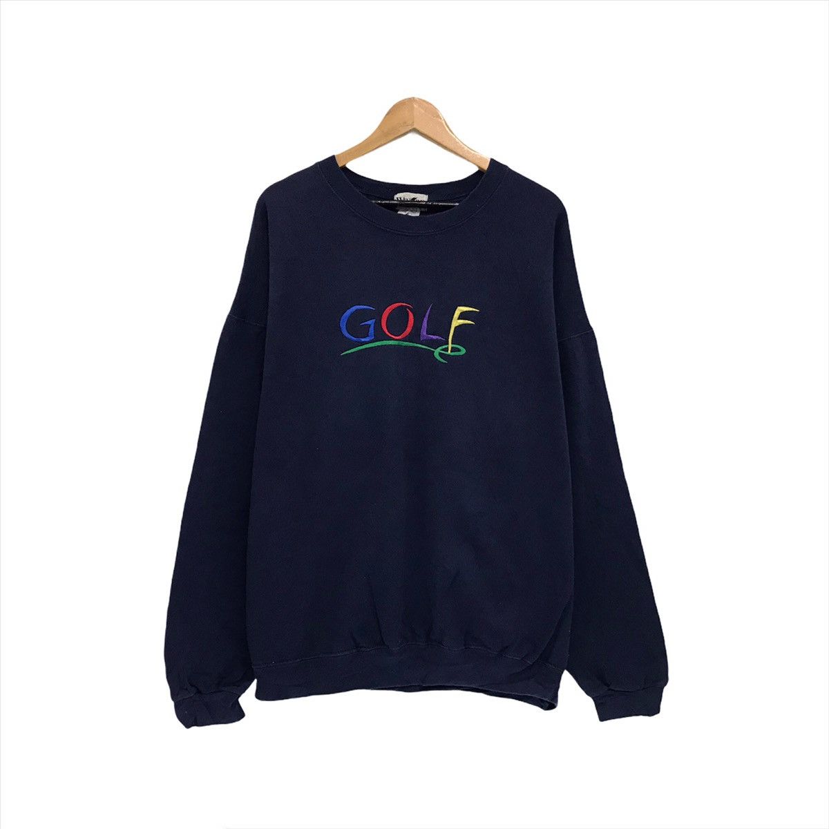 Vintage Vintage Golf Sweatshirt Embroidered Spellout Golf Colourful Size US XL / EU 56 / 4 - 1 Thumbnail