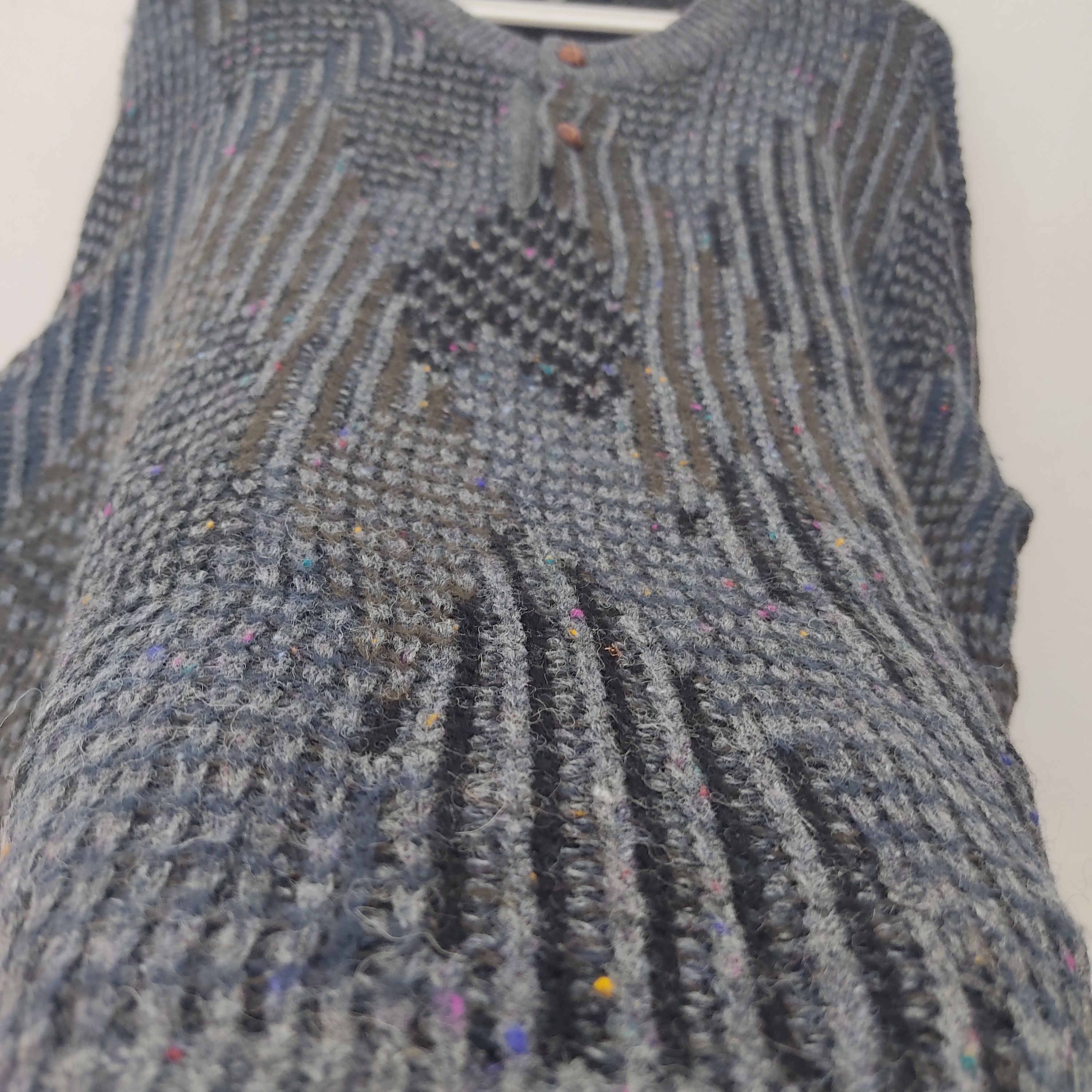 Vintage Glaser Gray Black Knitwear Jumper Size US L / EU 52-54 / 3 - 9 Thumbnail