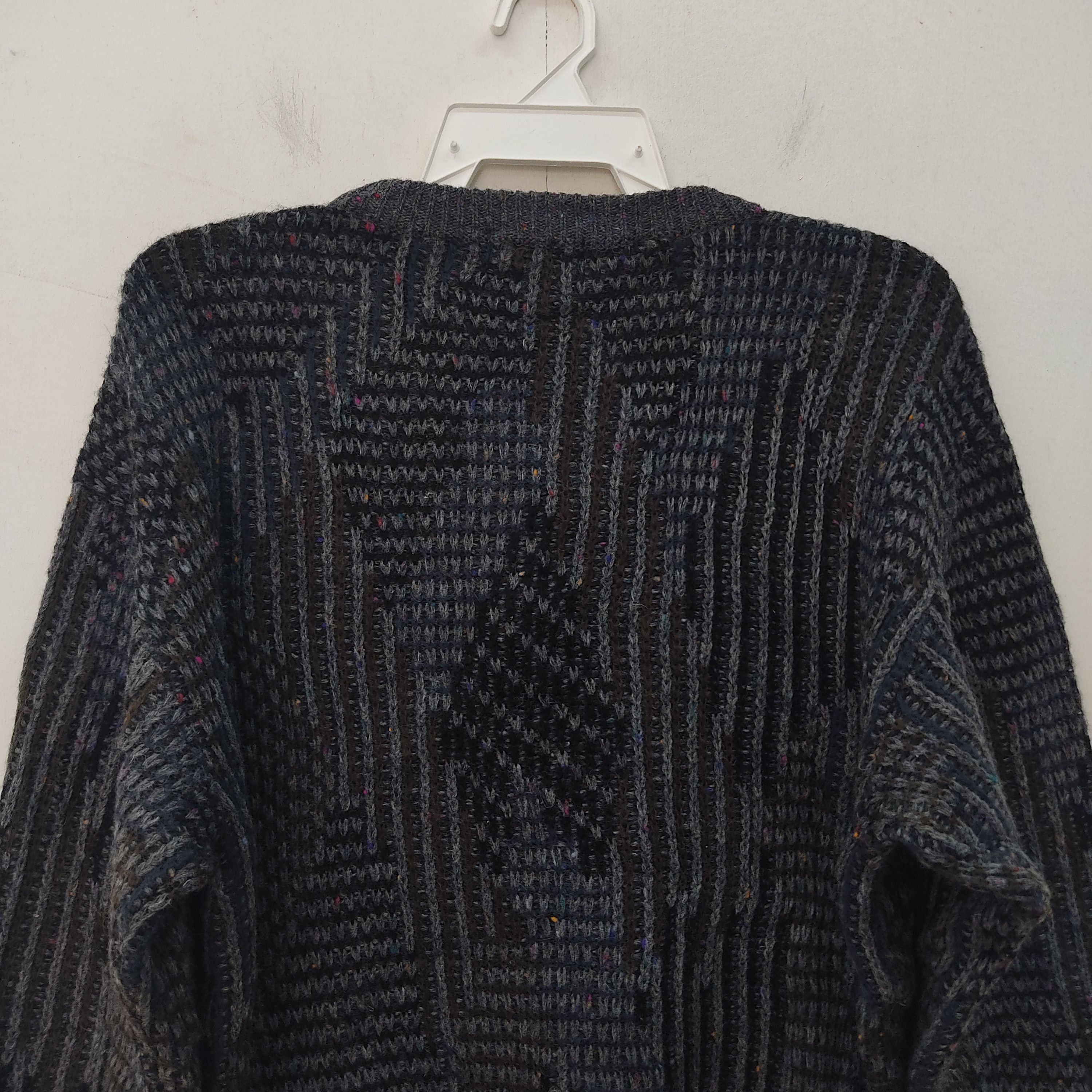 Vintage Glaser Gray Black Knitwear Jumper Size US L / EU 52-54 / 3 - 11 Thumbnail