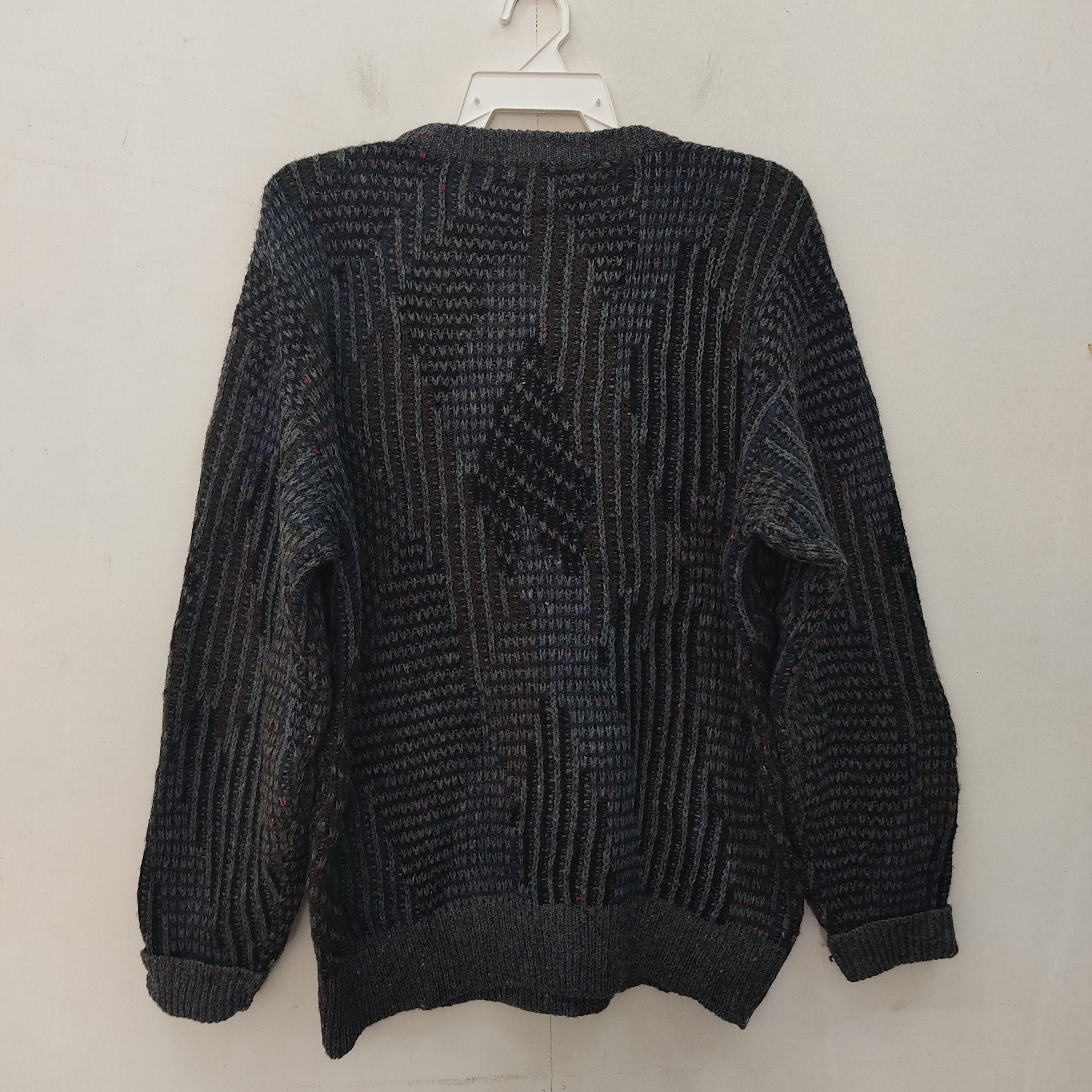 Vintage Glaser Gray Black Knitwear Jumper Size US L / EU 52-54 / 3 - 10 Thumbnail