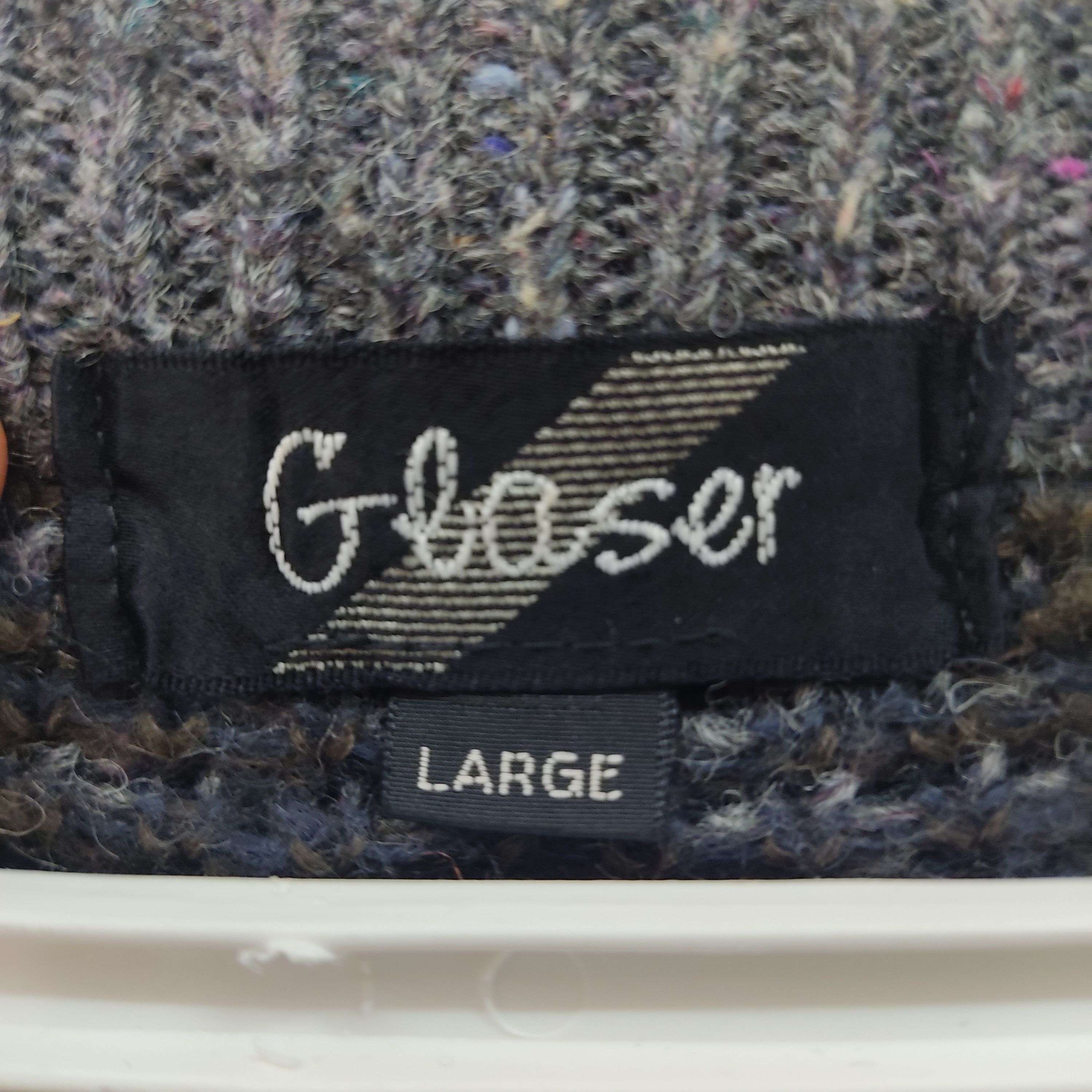 Vintage Glaser Gray Black Knitwear Jumper Size US L / EU 52-54 / 3 - 8 Thumbnail