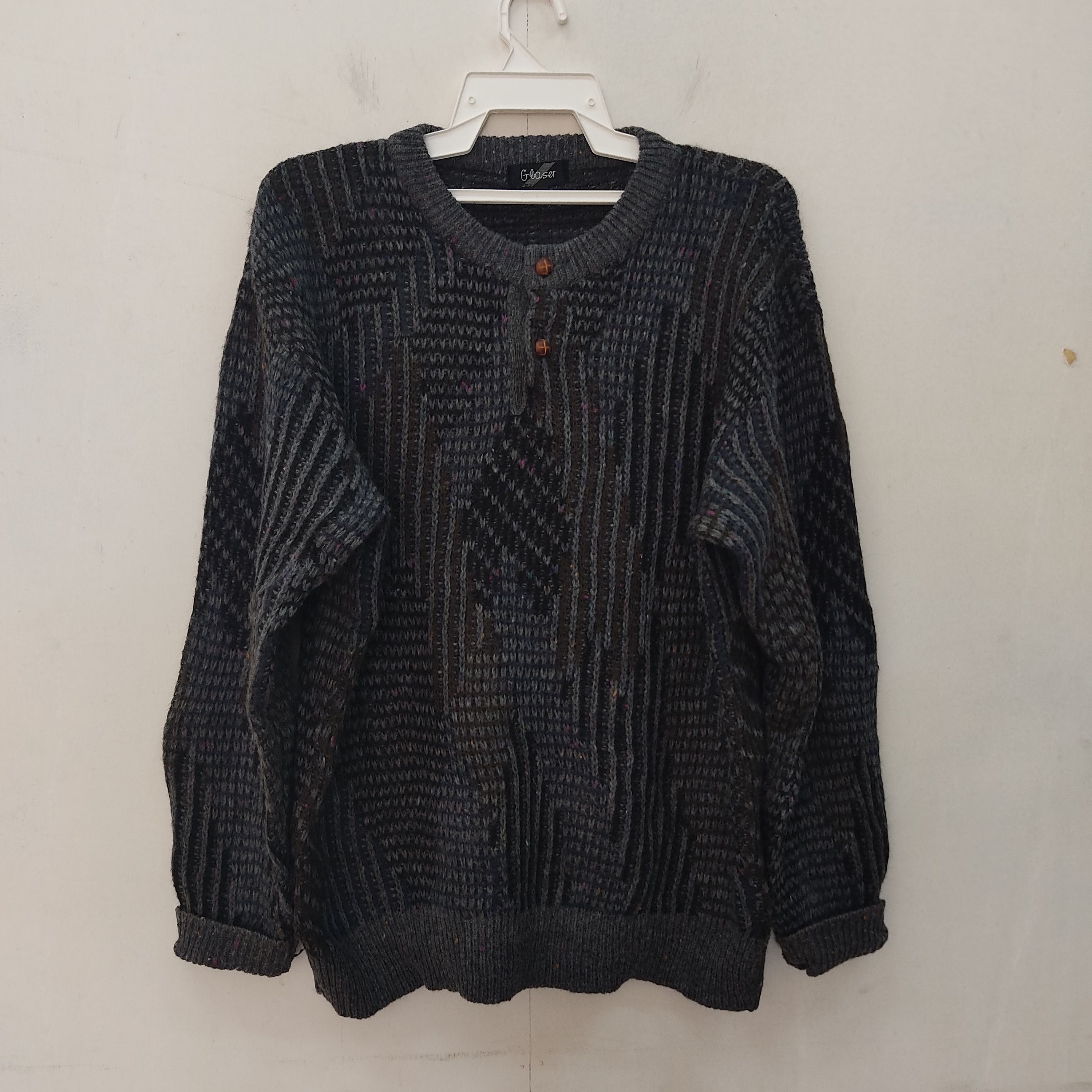 Glaser Gray Black Knitwear Jumper