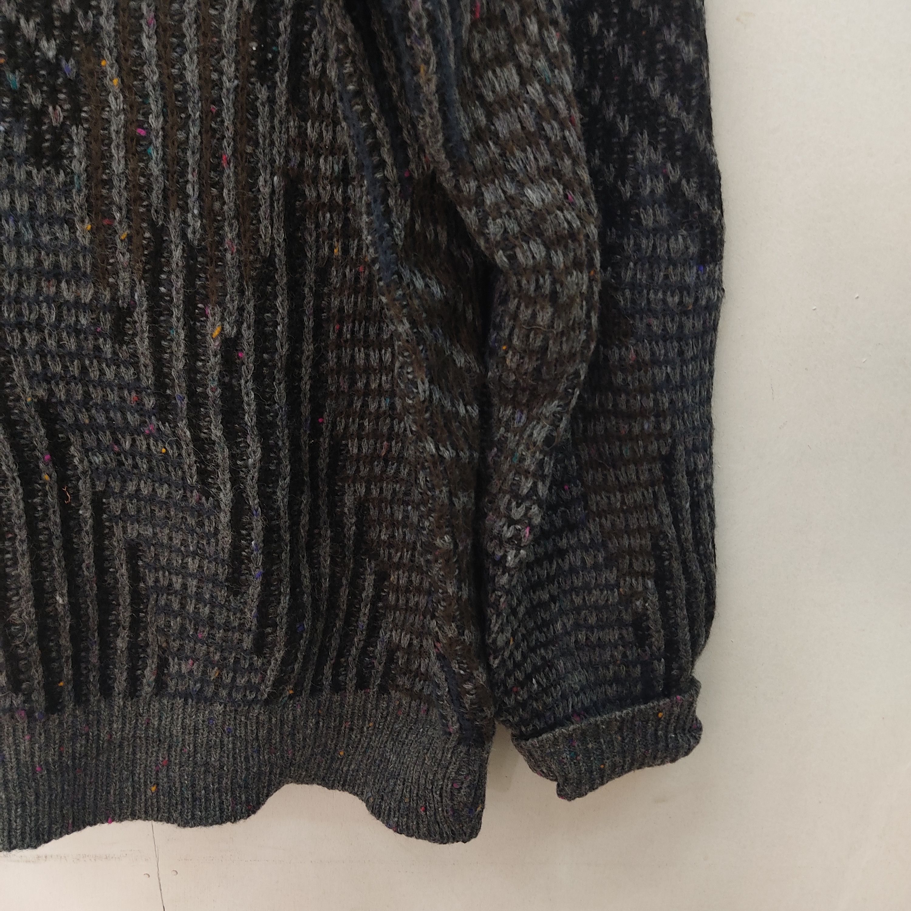 Vintage Glaser Gray Black Knitwear Jumper Size US L / EU 52-54 / 3 - 7 Thumbnail