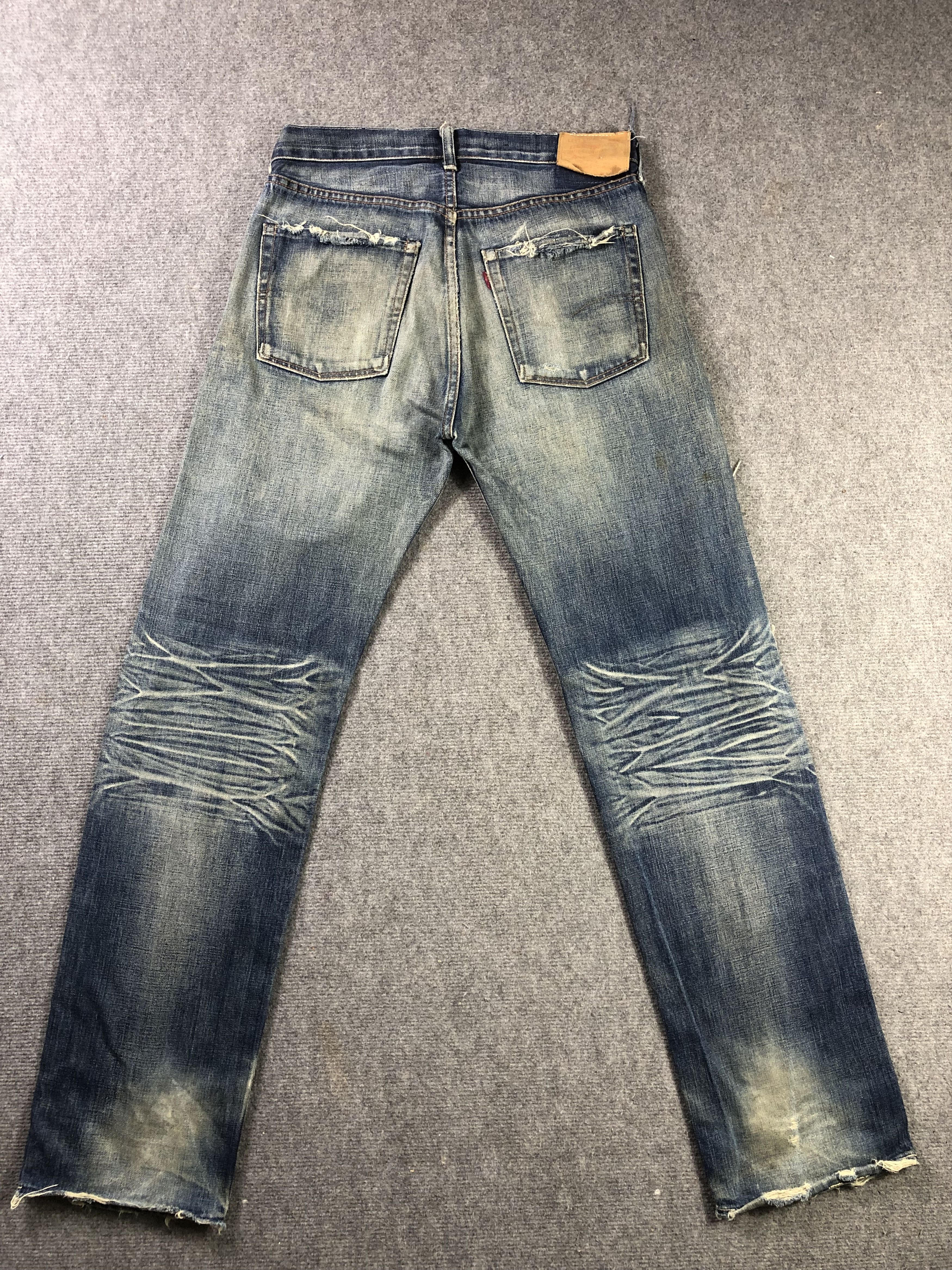 Levi's Faded Blue Vintage Levis Big E LVC Denim Jeans 33x33 Size US 33 - 17 Thumbnail