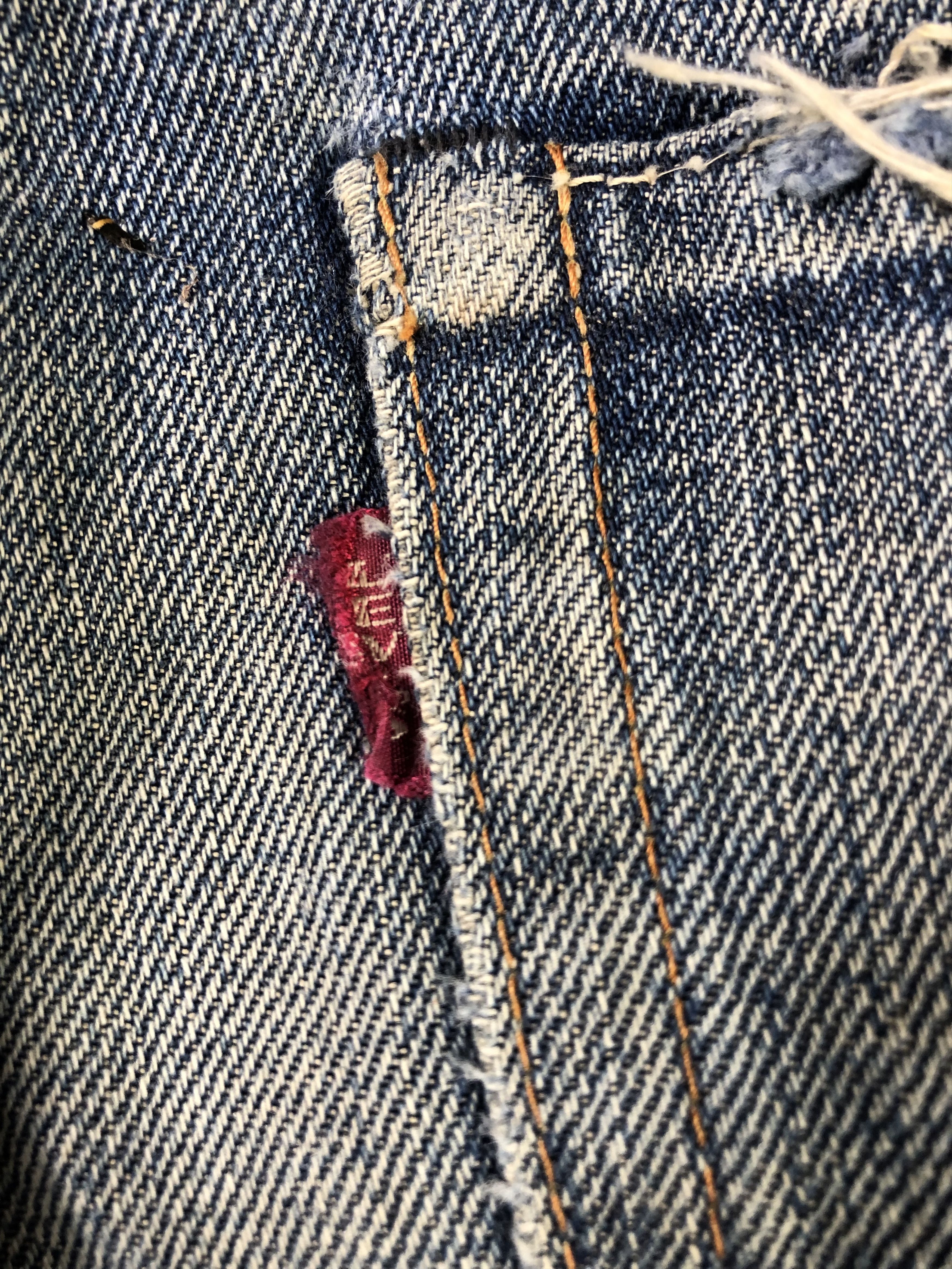 Levi's Faded Blue Vintage Levis Big E LVC Denim Jeans 33x33 Size US 33 - 15 Thumbnail