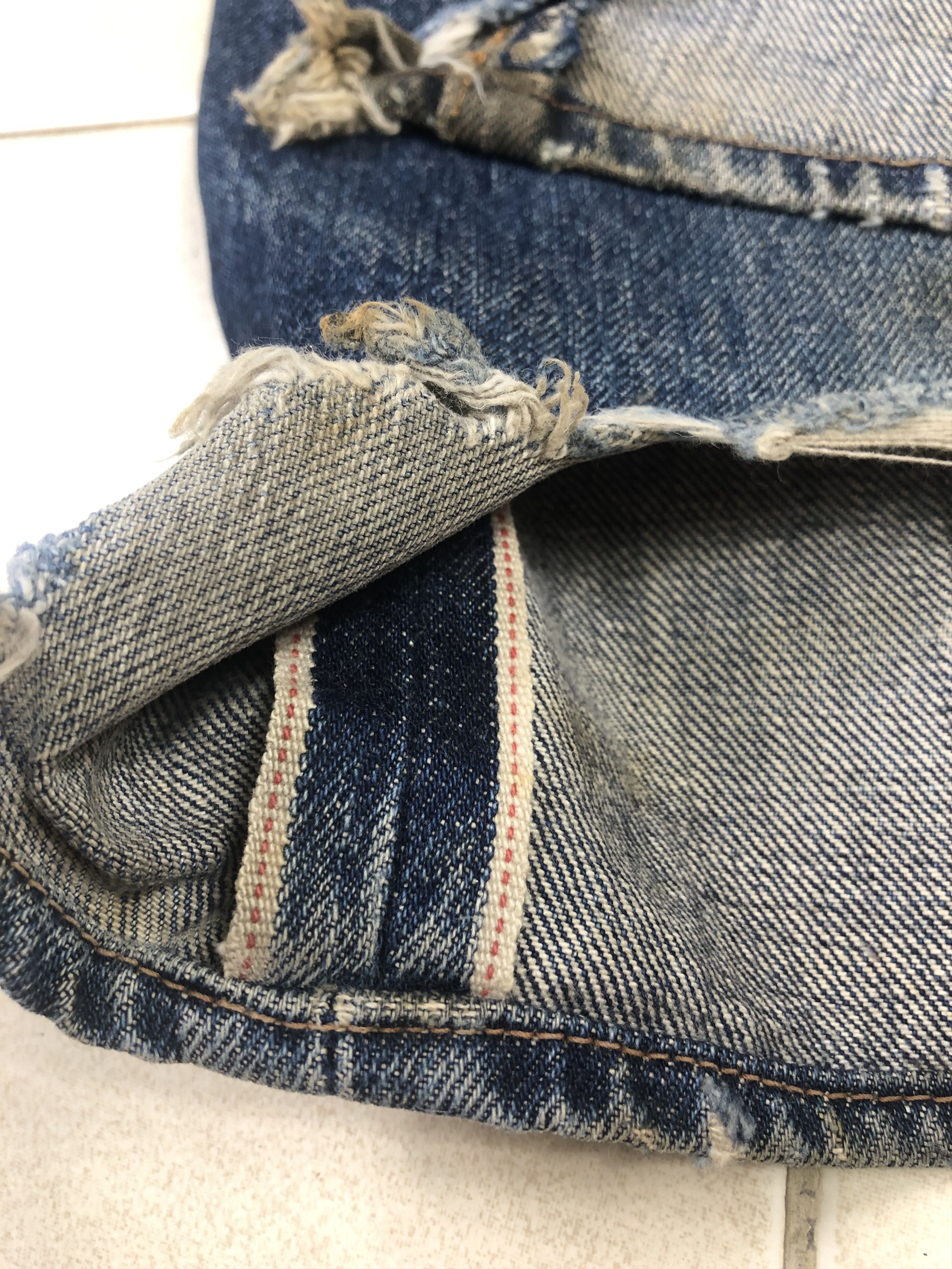 Levi's Vintage Levis Big E 502 Jeans Selvedges 32x29.5 Size US 32 / EU 48 - 10 Thumbnail