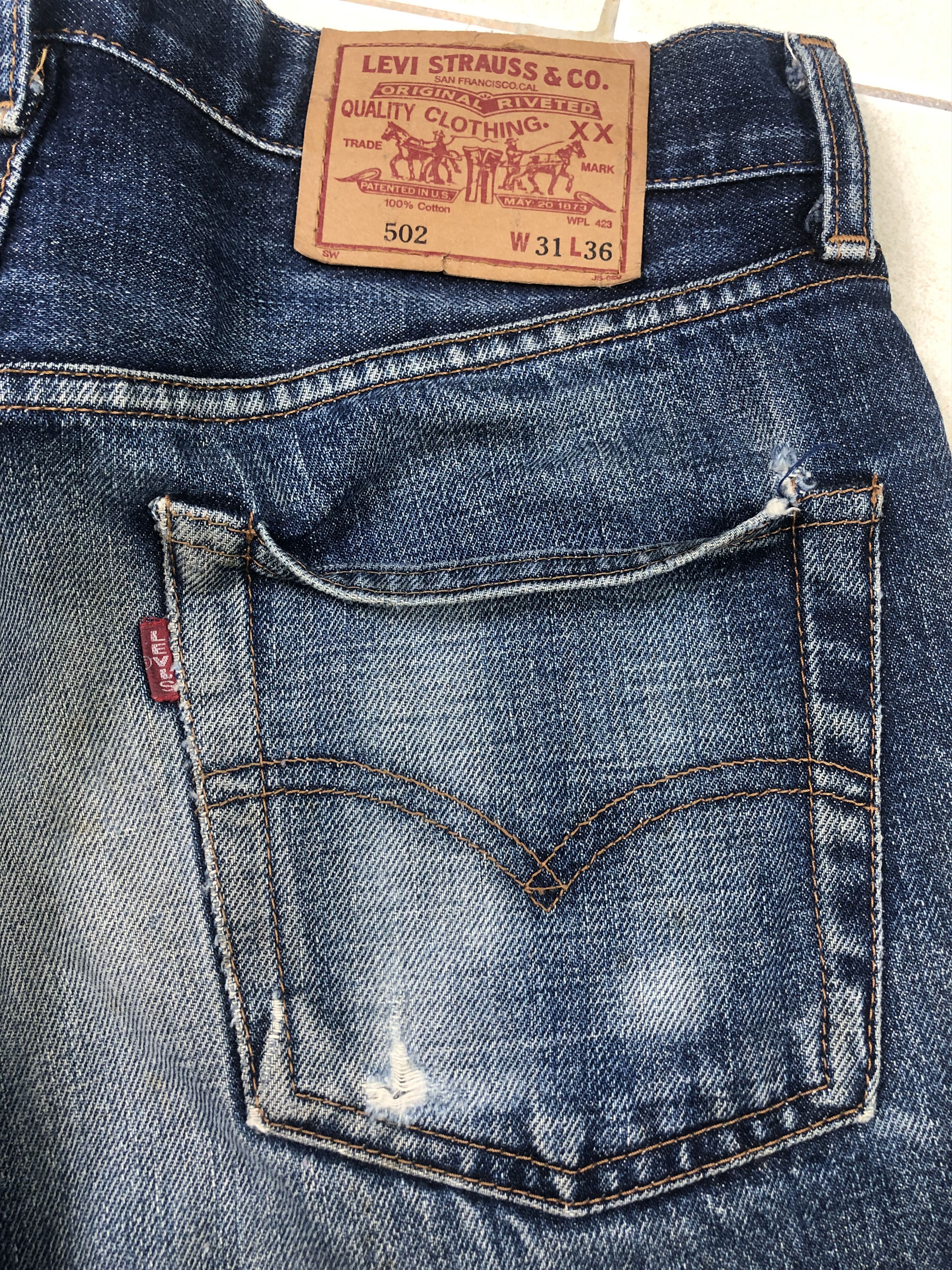 Levi's Vintage Levis Big E 502 Jeans Selvedges 32x29.5 Size US 32 / EU 48 - 11 Thumbnail