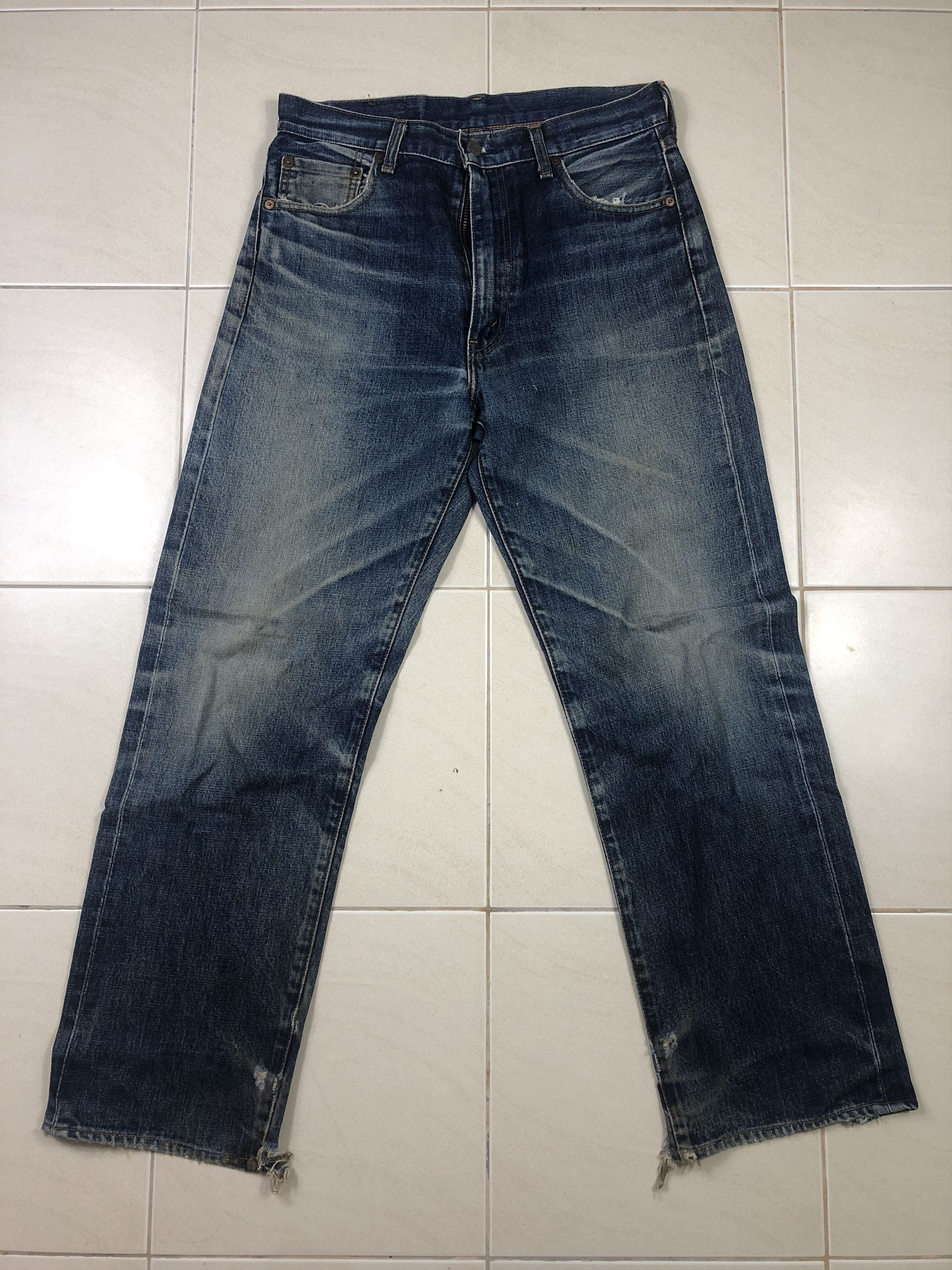 Levi's Vintage Levis Big E 502 Jeans Selvedges 32x29.5 Size US 32 / EU 48 - 1 Thumbnail
