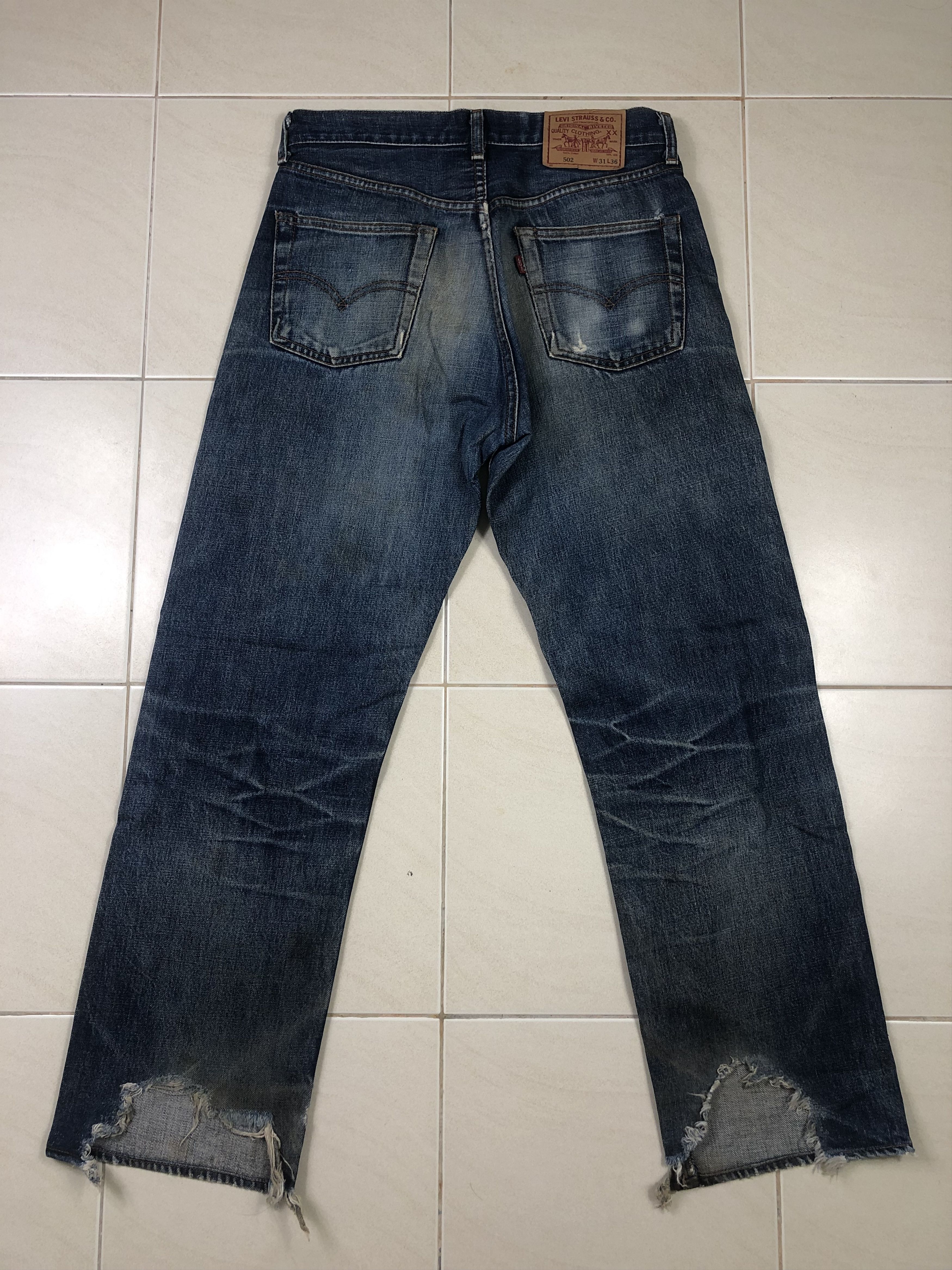 Levi's Vintage Levis Big E 502 Jeans Selvedges 32x29.5 Size US 32 / EU 48 - 12 Thumbnail