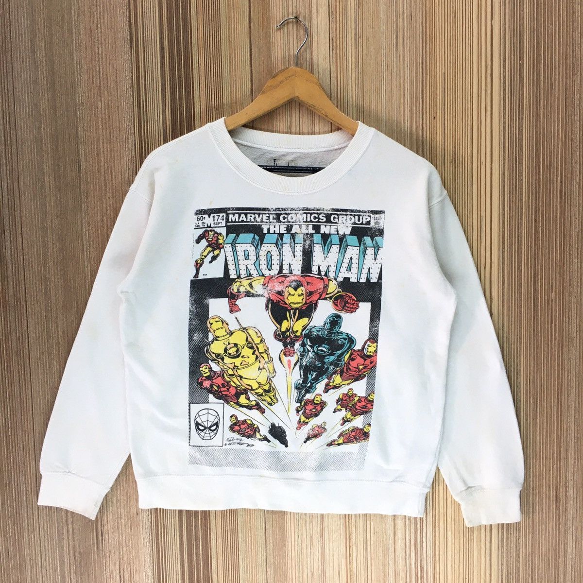 Marvel Comics × Vintage × Warner Bros Marvel Comics Group Iron Man Superhero Sweatshirt Size US S / EU 44-46 / 1 - 1 Thumbnail