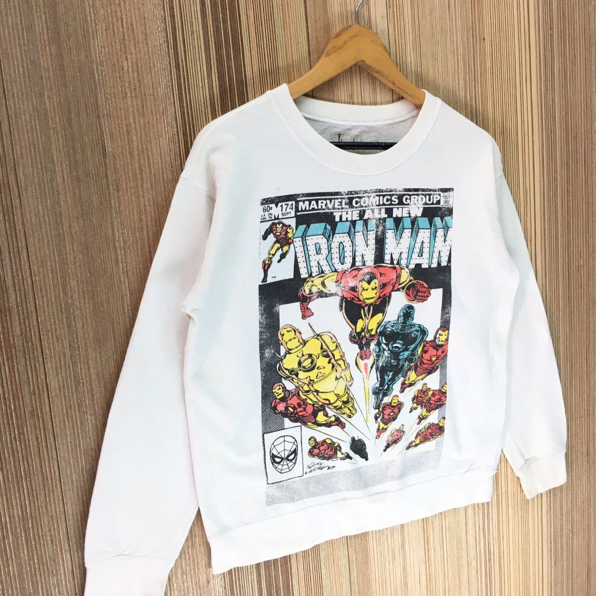 Marvel Comics × Vintage × Warner Bros Marvel Comics Group Iron Man Superhero Sweatshirt Size US S / EU 44-46 / 1 - 5 Thumbnail