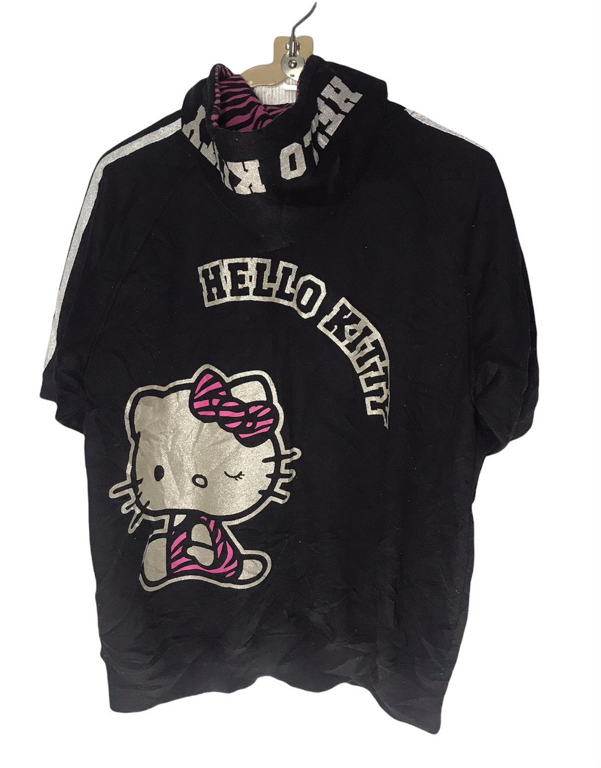 Japanese Brand Hello kitty hoodie zipper short sleeve sweater Size US L / EU 52-54 / 3 - 2 Thumbnail
