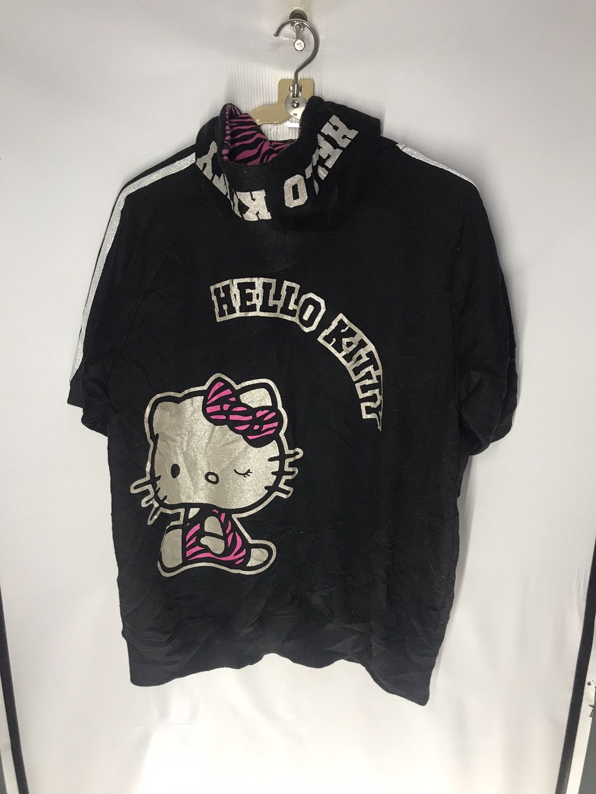 Japanese Brand Hello kitty hoodie zipper short sleeve sweater Size US L / EU 52-54 / 3 - 7 Thumbnail