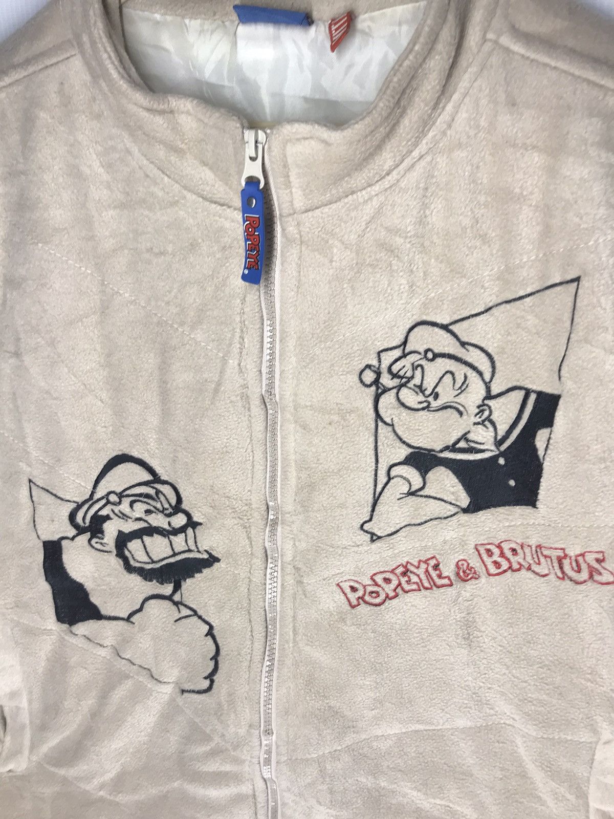 Cartoon Network Popeye&brutus sleeveless zipper sweater Size US L / EU 52-54 / 3 - 6 Thumbnail