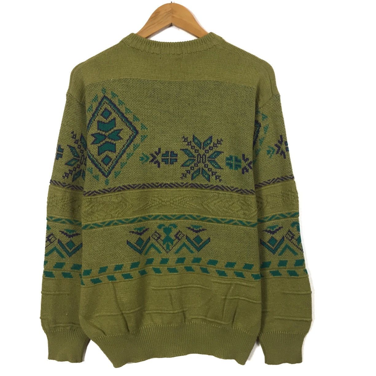 Japanese Brand × Vintage Vintage Aderos Fleece Sweatshirt CrewNeck Art Design Knit Size US M / EU 48-50 / 2 - 7 Thumbnail