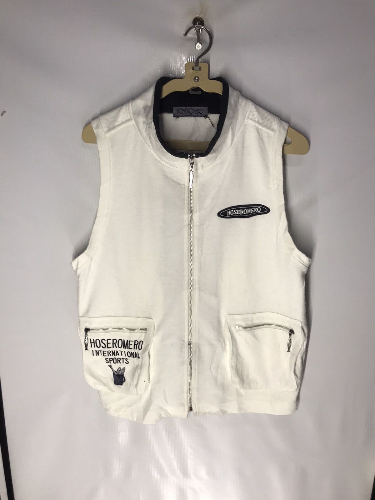 Japanese Brand Sleeveless sweater fishing by hoseromero club fishing Size US M / EU 48-50 / 2 - 8 Thumbnail