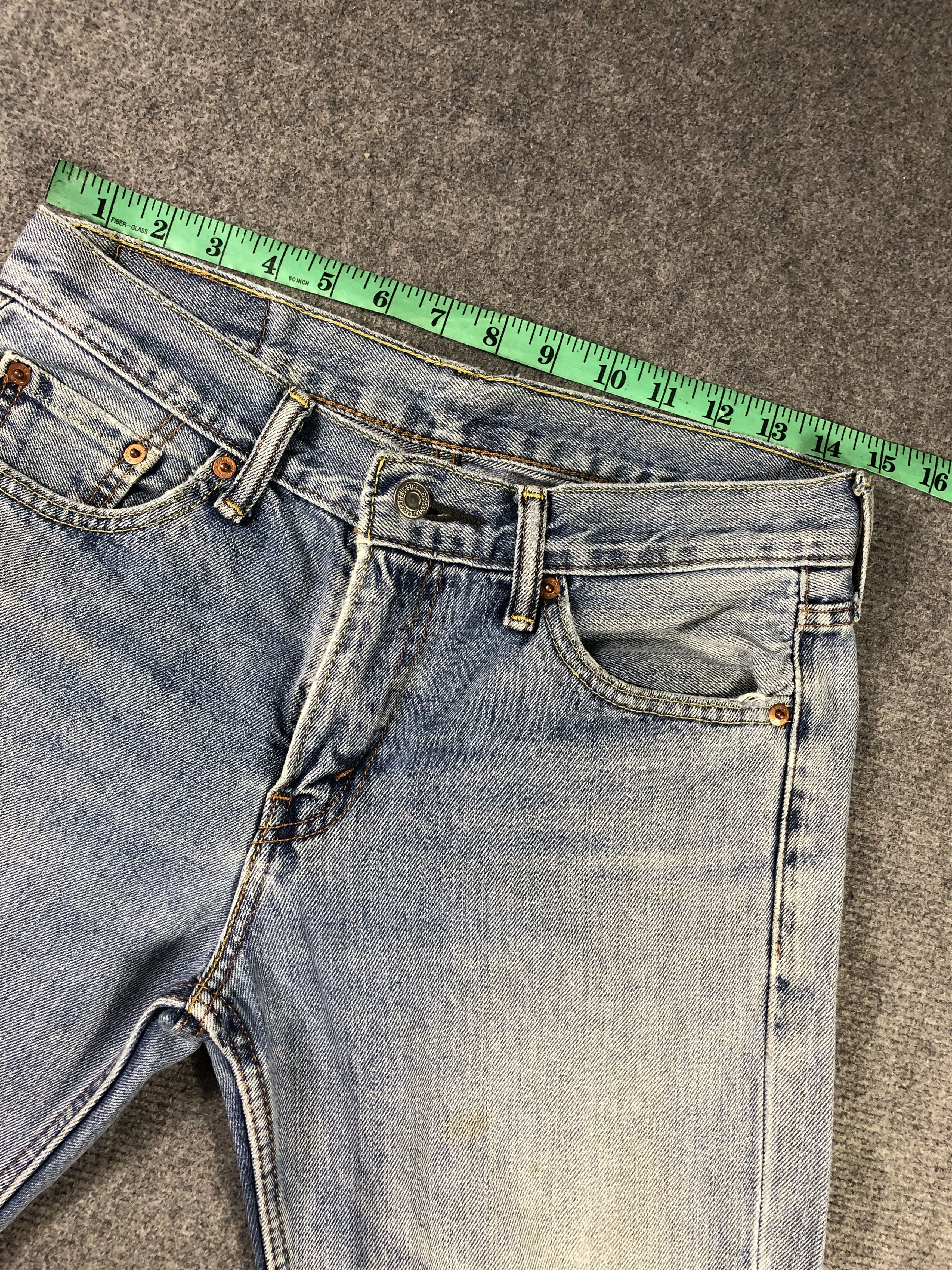 Levi's Wash Blue Levis 511 Denim Jeans 31x27.5 Size US 31 - 6 Thumbnail