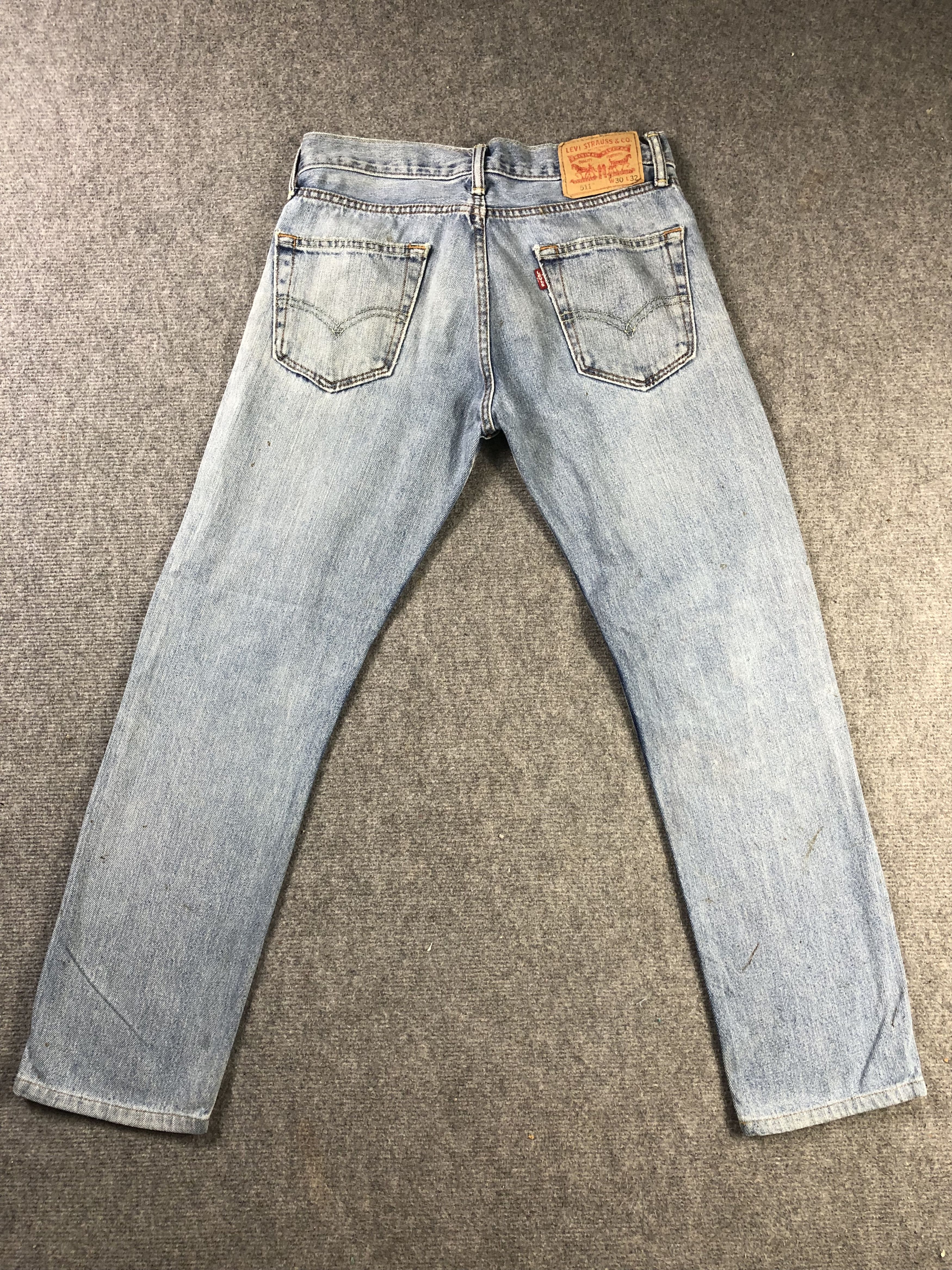 Levi's Wash Blue Levis 511 Denim Jeans 31x27.5 Size US 31 - 11 Thumbnail