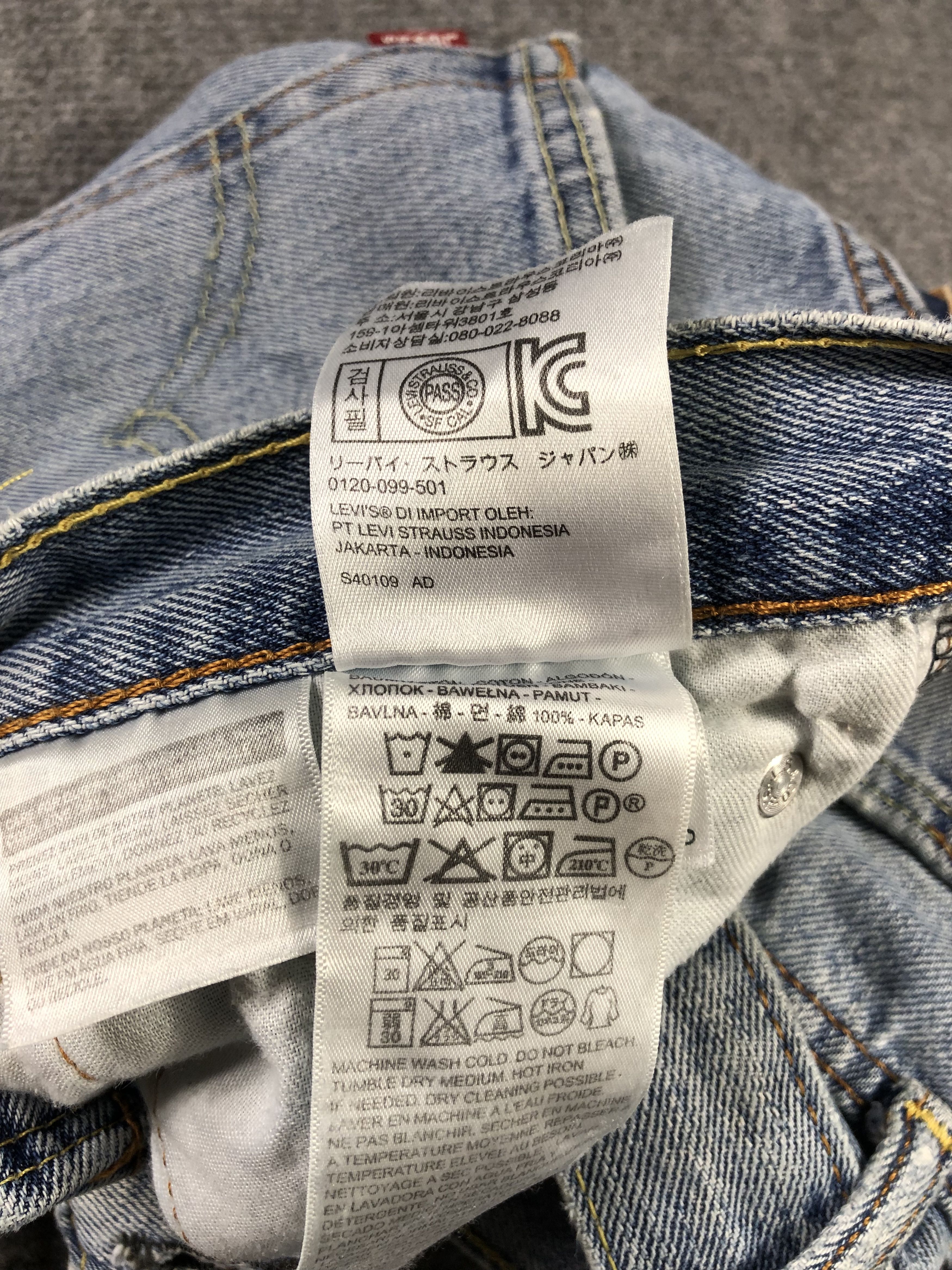 Levi's Wash Blue Levis 511 Denim Jeans 31x27.5 Size US 31 - 4 Thumbnail