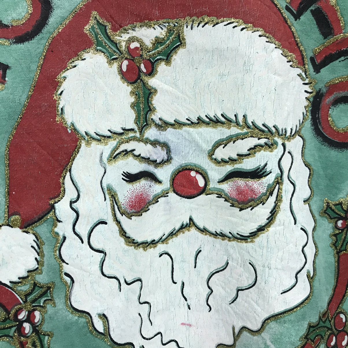Other × Vintage Vintage Tie Dye Sweatshirt Biglogo Ho Ho Ho Santa Christmas Size US L / EU 52-54 / 3 - 4 Thumbnail