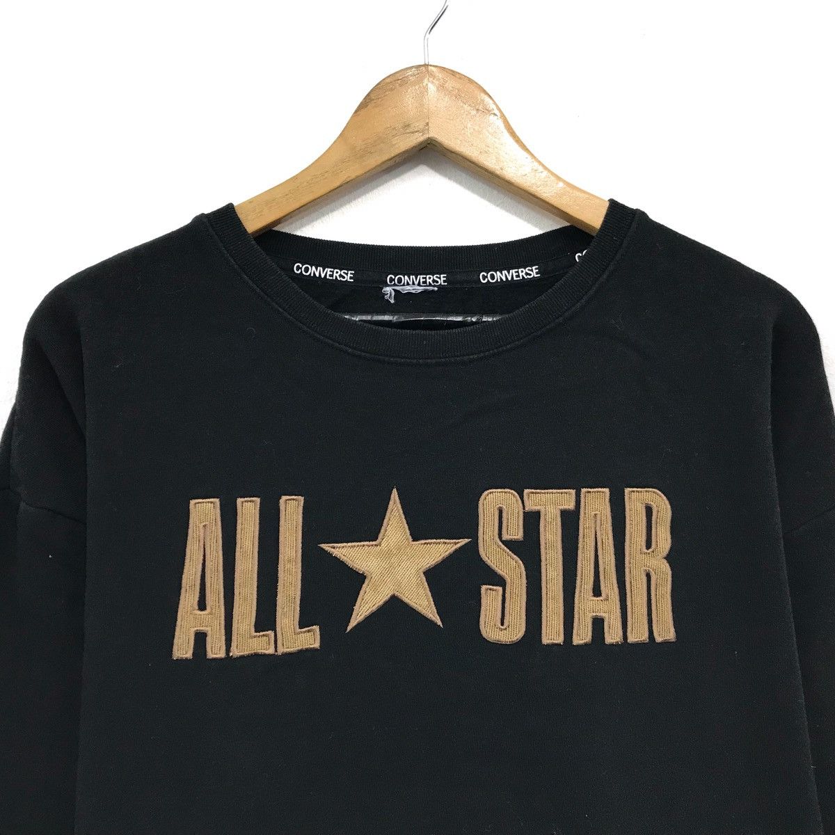 Converse × Japanese Brand × Vintage Vintage Converse All Star Sweatshirt Embroidered All Star Size US M / EU 48-50 / 2 - 2 Thumbnail