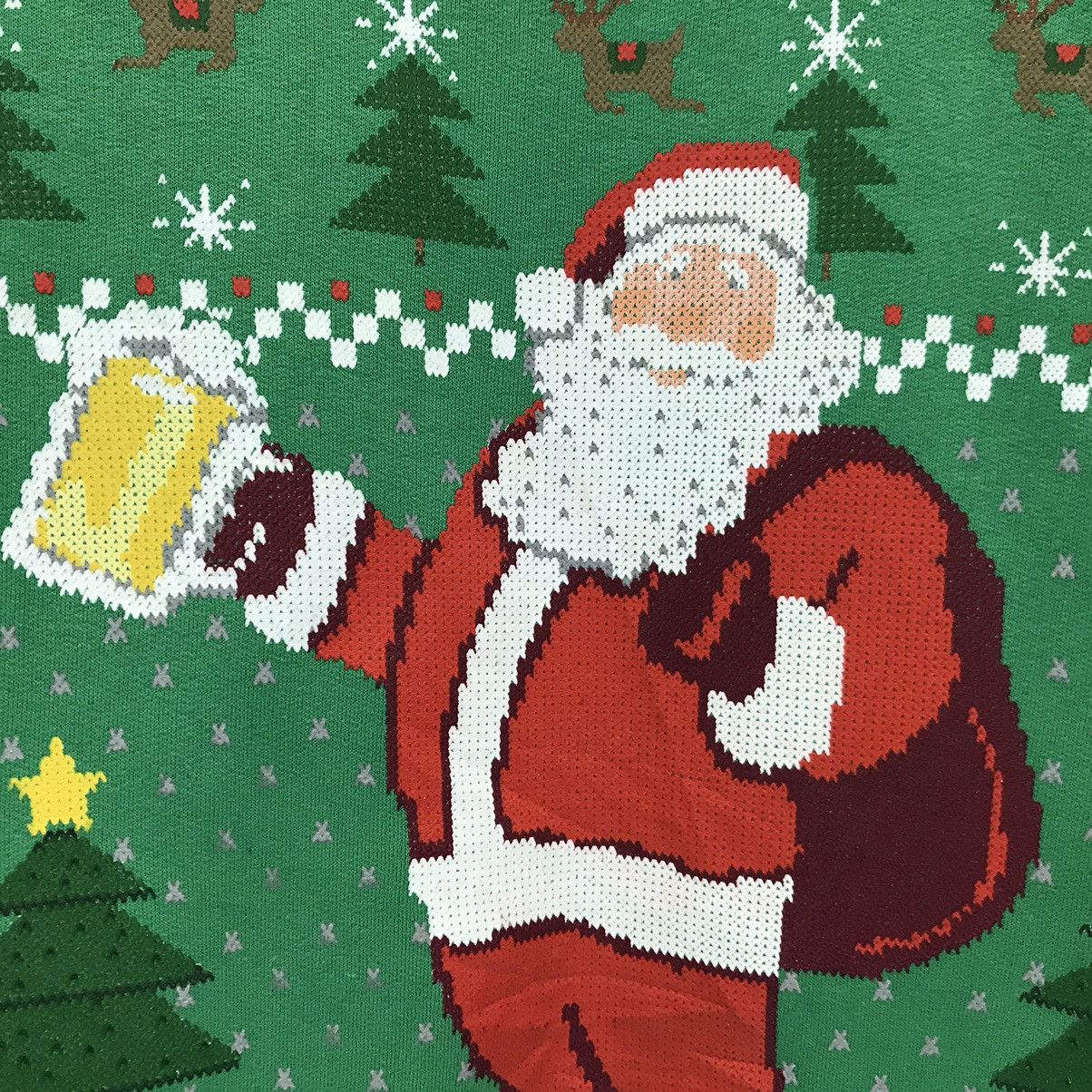 Other × Vintage Vintage Santa Claus Sweatshirt Santa Claus Drink Beer Size US M / EU 48-50 / 2 - 3 Thumbnail