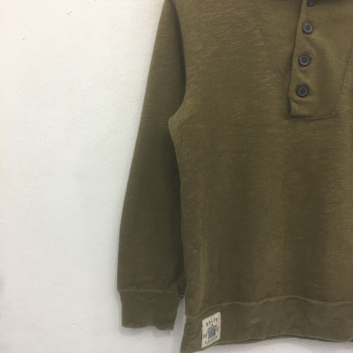 Polo Ralph Lauren × Ralph Lauren Vintage Polo Ralph Lauren Military Sweatshirt Logo Design Size US S / EU 44-46 / 1 - 4 Thumbnail