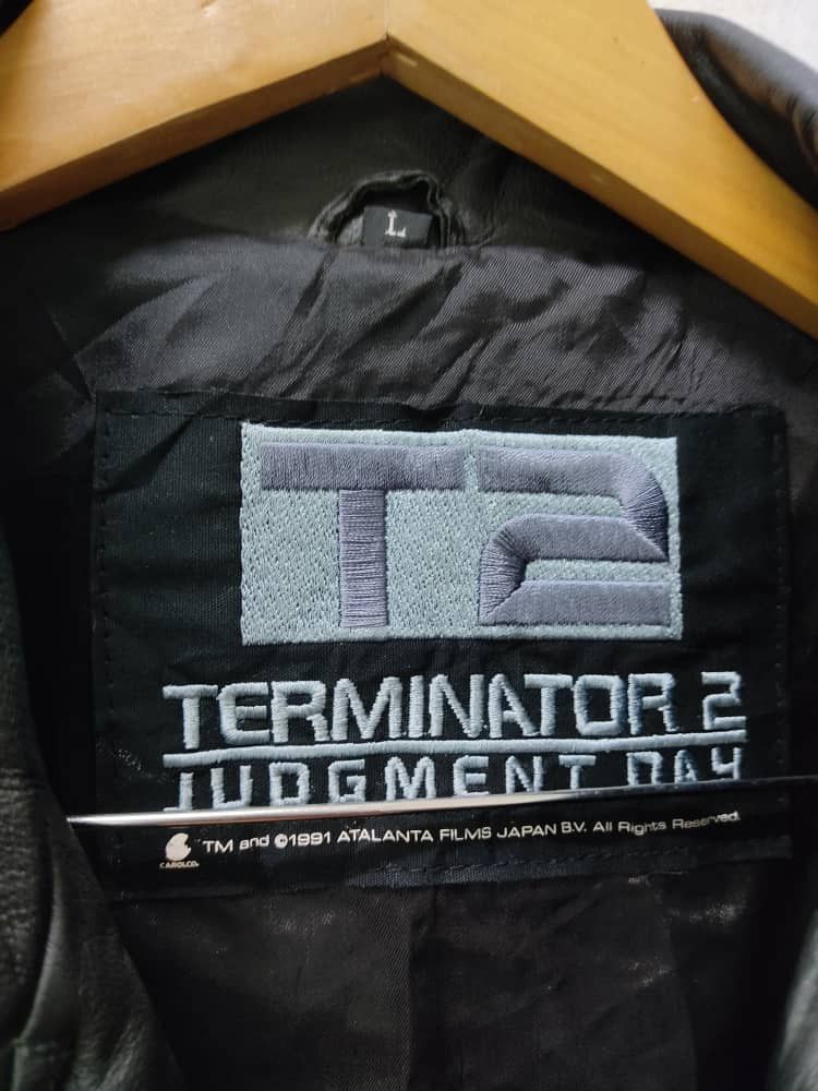 Vintage Terminator 2 Leather Jacket Size US L / EU 52-54 / 3 - 6 Thumbnail