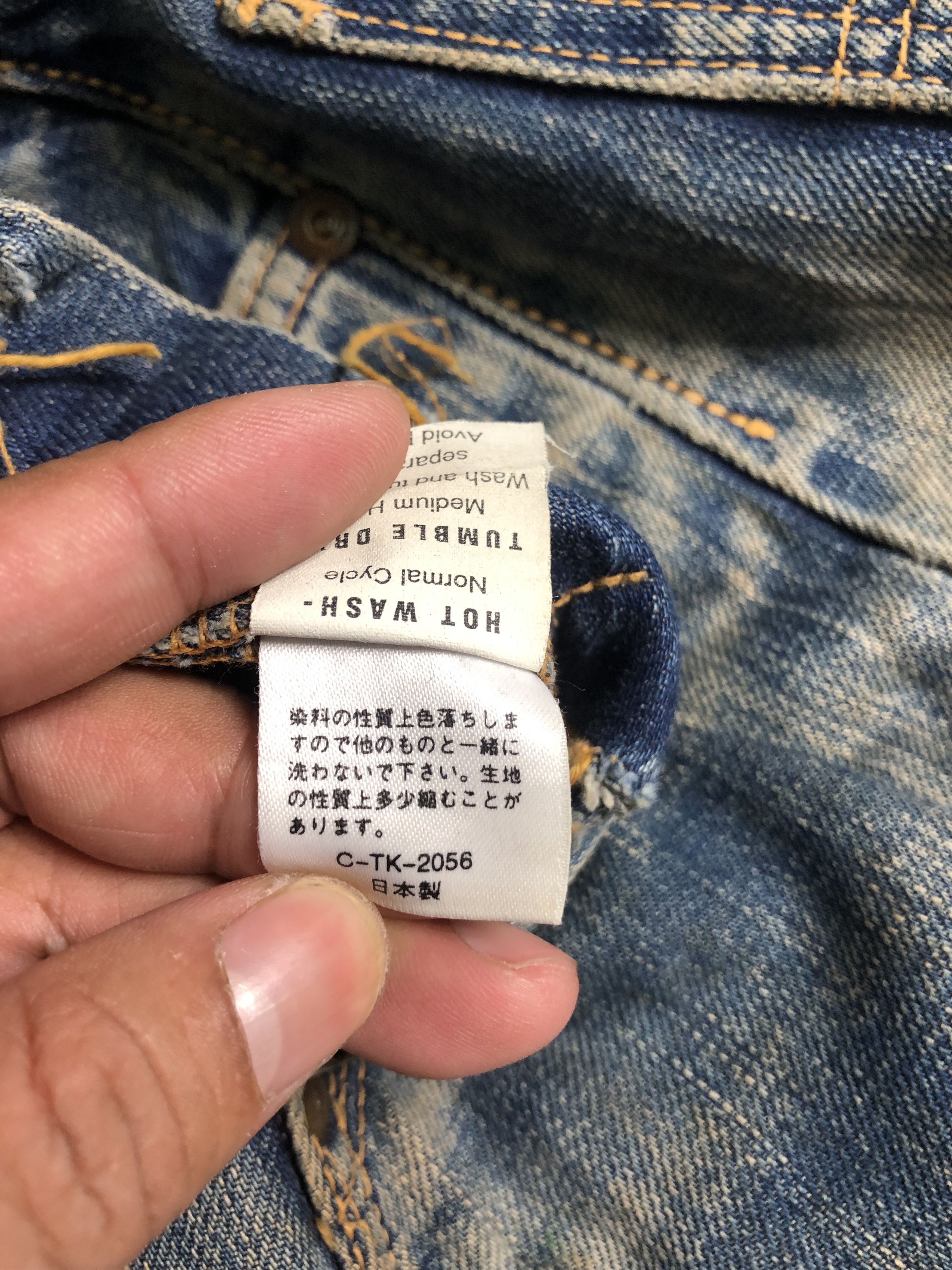 Lee Rare Vintage 80s Lee Cowboy Selvadge Buckle Back 32X29 Size US 32 / EU 48 - 6 Thumbnail