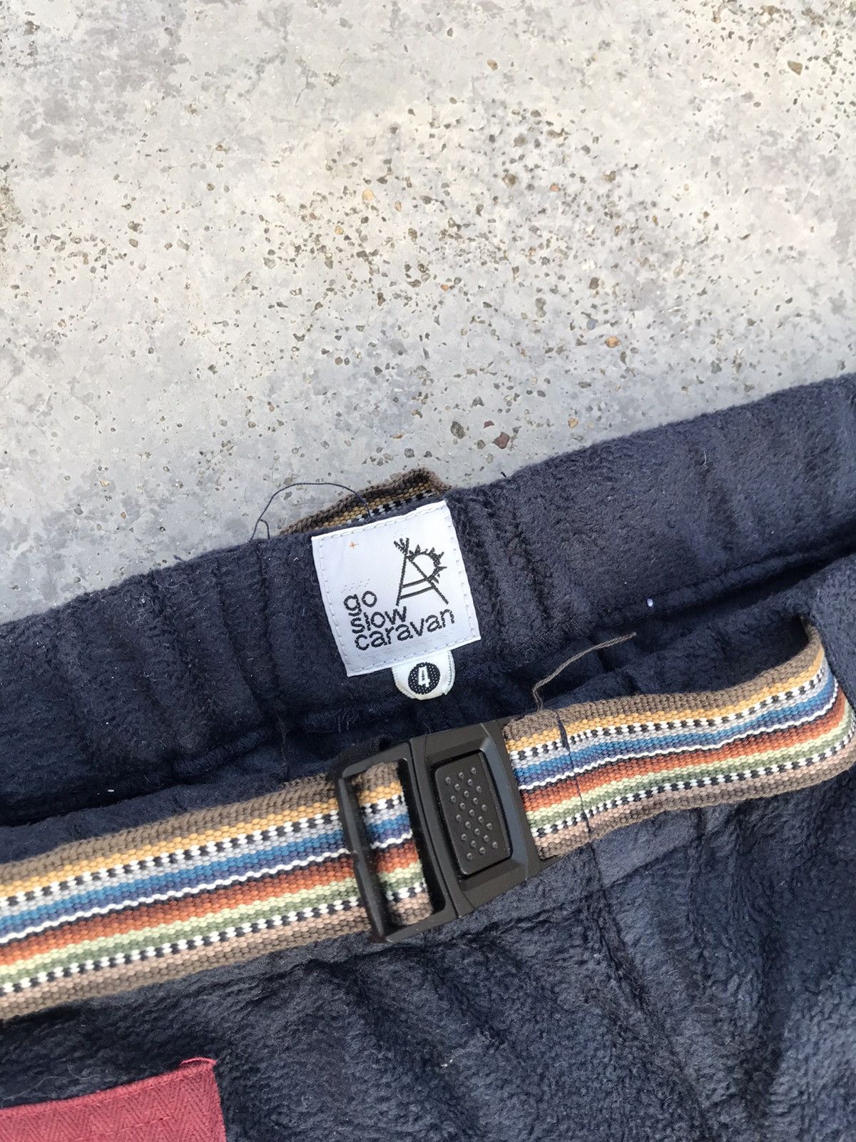 Japanese Brand × go slow caravan Rare🔥 sweatpants Go Slow Caravan Very Nice Design Size US 33 - 5 Thumbnail