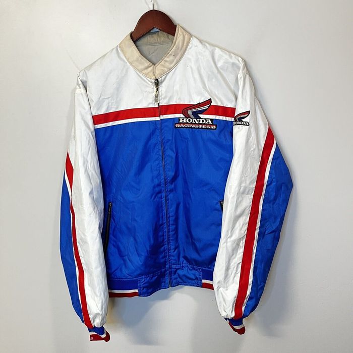 Vintage Vintage 70s 80s Honda Racing Team Reversible Bomber Jacket ...