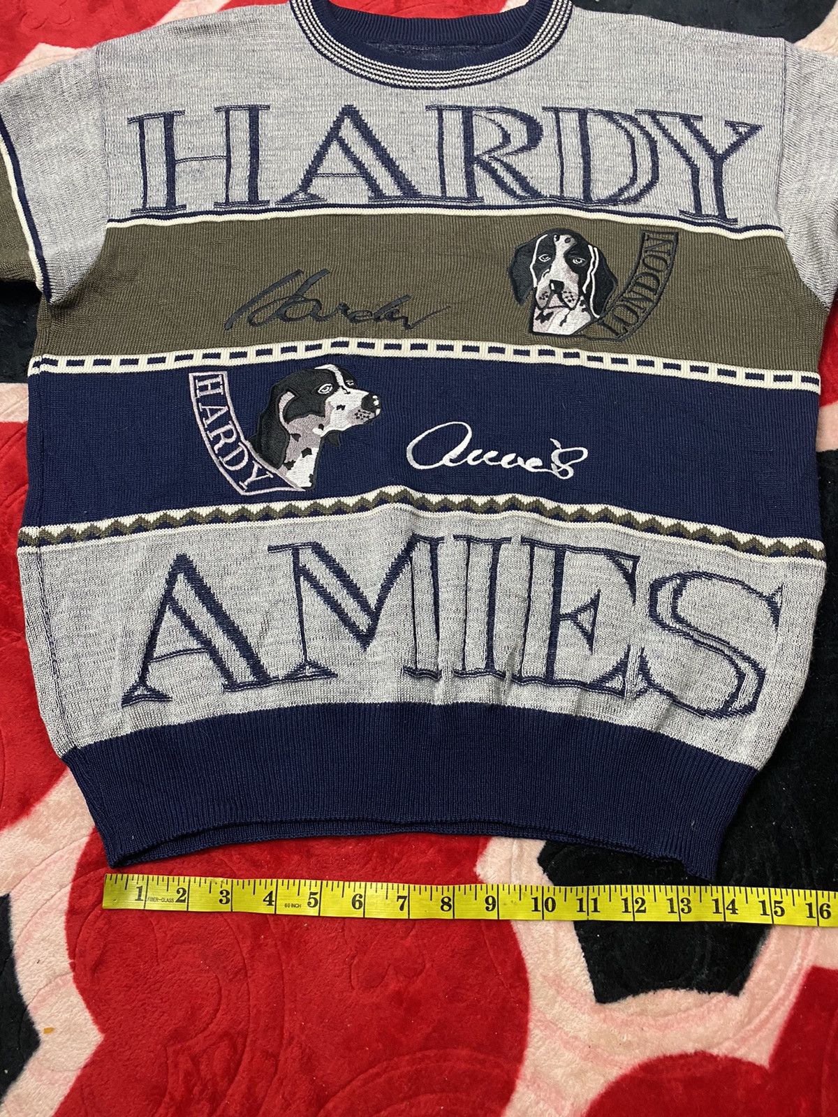 Hardy Amies × Vintage Vintage Hardy Amies Knit Sweater Pull Over Size US M / EU 48-50 / 2 - 14 Thumbnail
