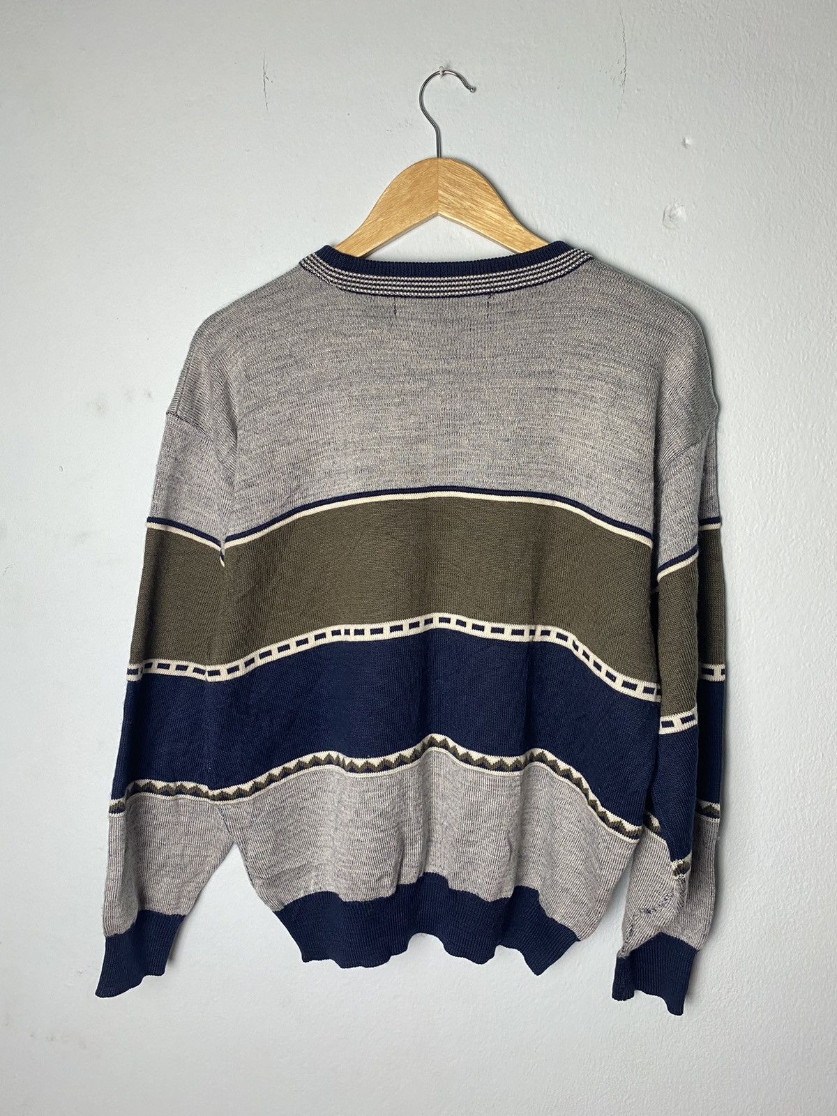 Hardy Amies × Vintage Vintage Hardy Amies Knit Sweater Pull Over Size US M / EU 48-50 / 2 - 10 Thumbnail